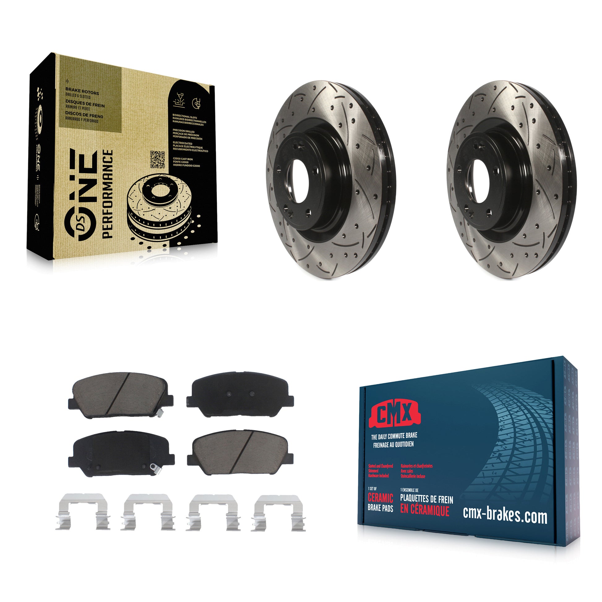 Transit Auto KDC-100074 Disc Brake Kit for 2010-2016 Hyundai Genesis Coupe - Front product image