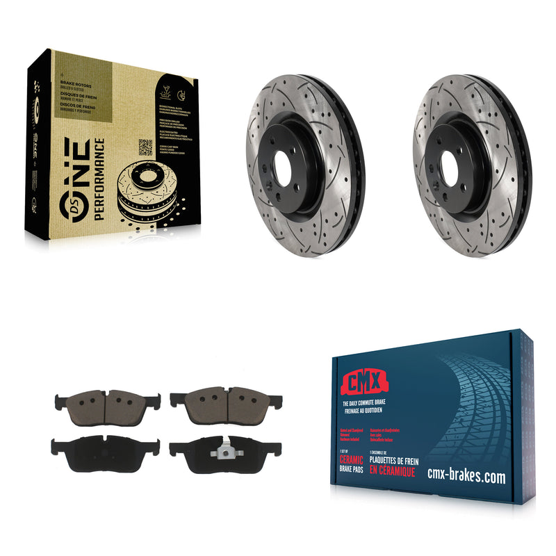Transit Auto KDC-100079 Disc Brake Kit for 2015-2019 Jaguar E-Pace, Land Rover Discovery Sport, Land Rover Range Rover Evoque - Front product image