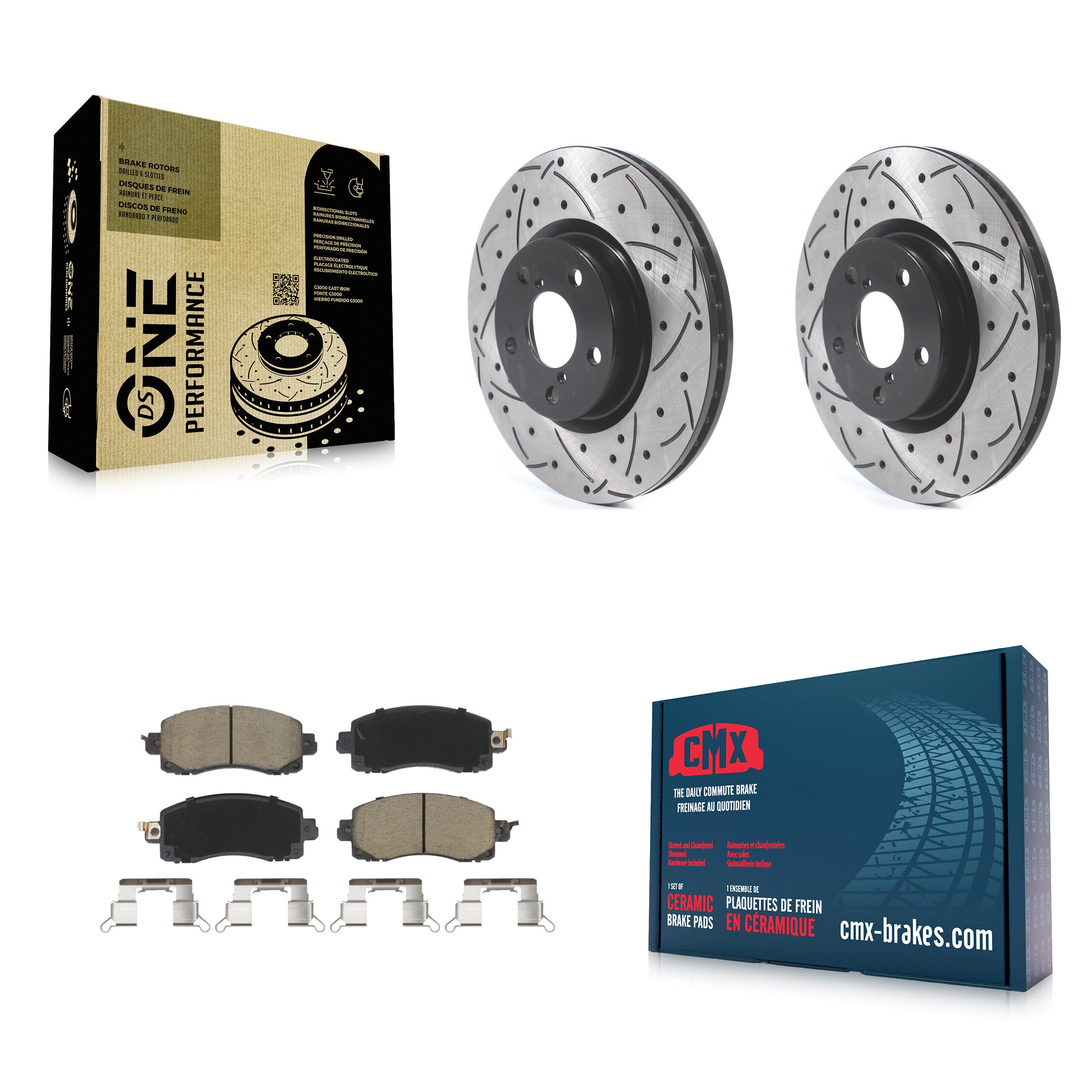 Transit Auto KDC-100081 Disc Brake Kit for 2017-2023 Subaru Impreza - Front product image