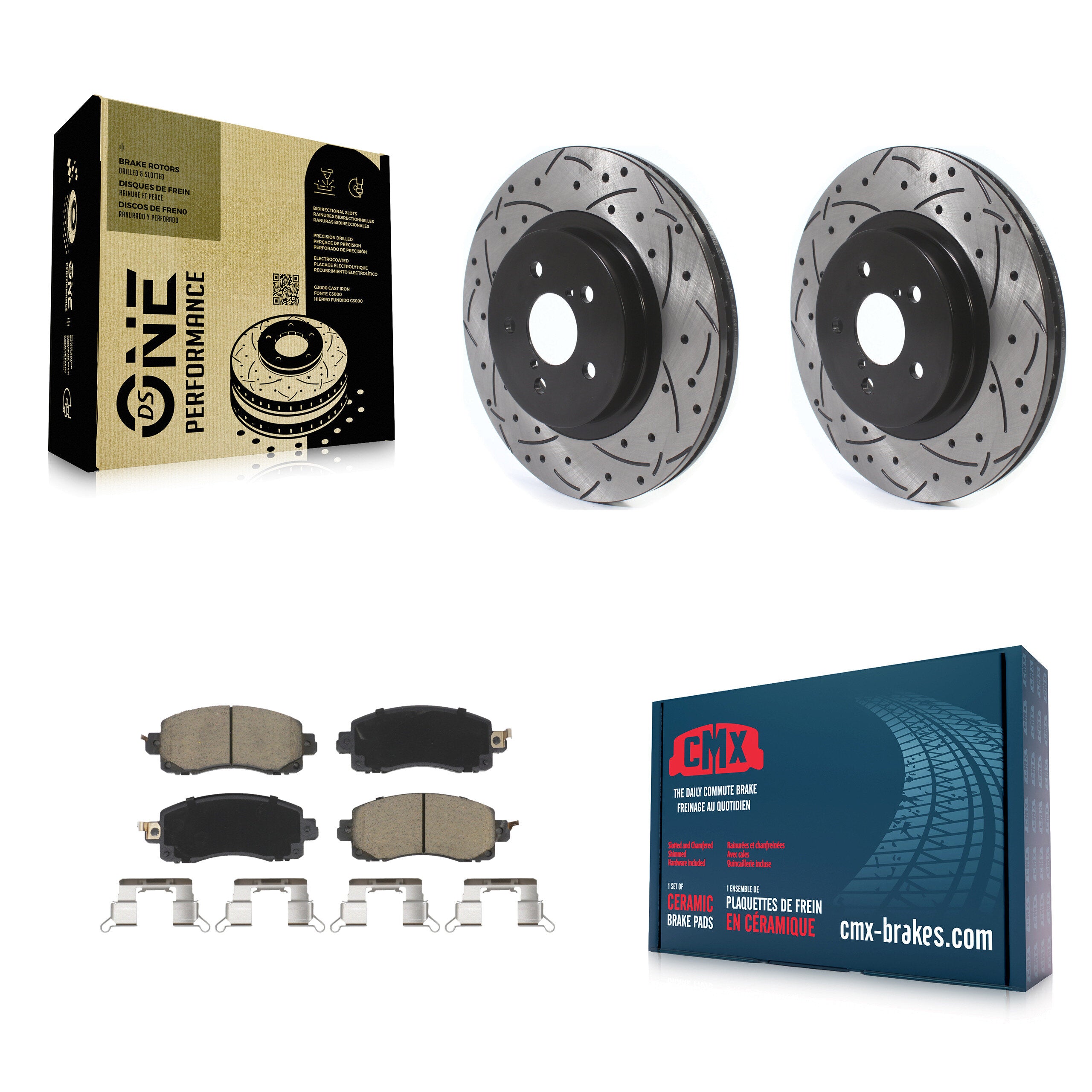 Transit Auto KDC-100082 Disc Brake Kit for 2017-2023 Subaru Crosstrek, Subaru Impreza - Front product image
