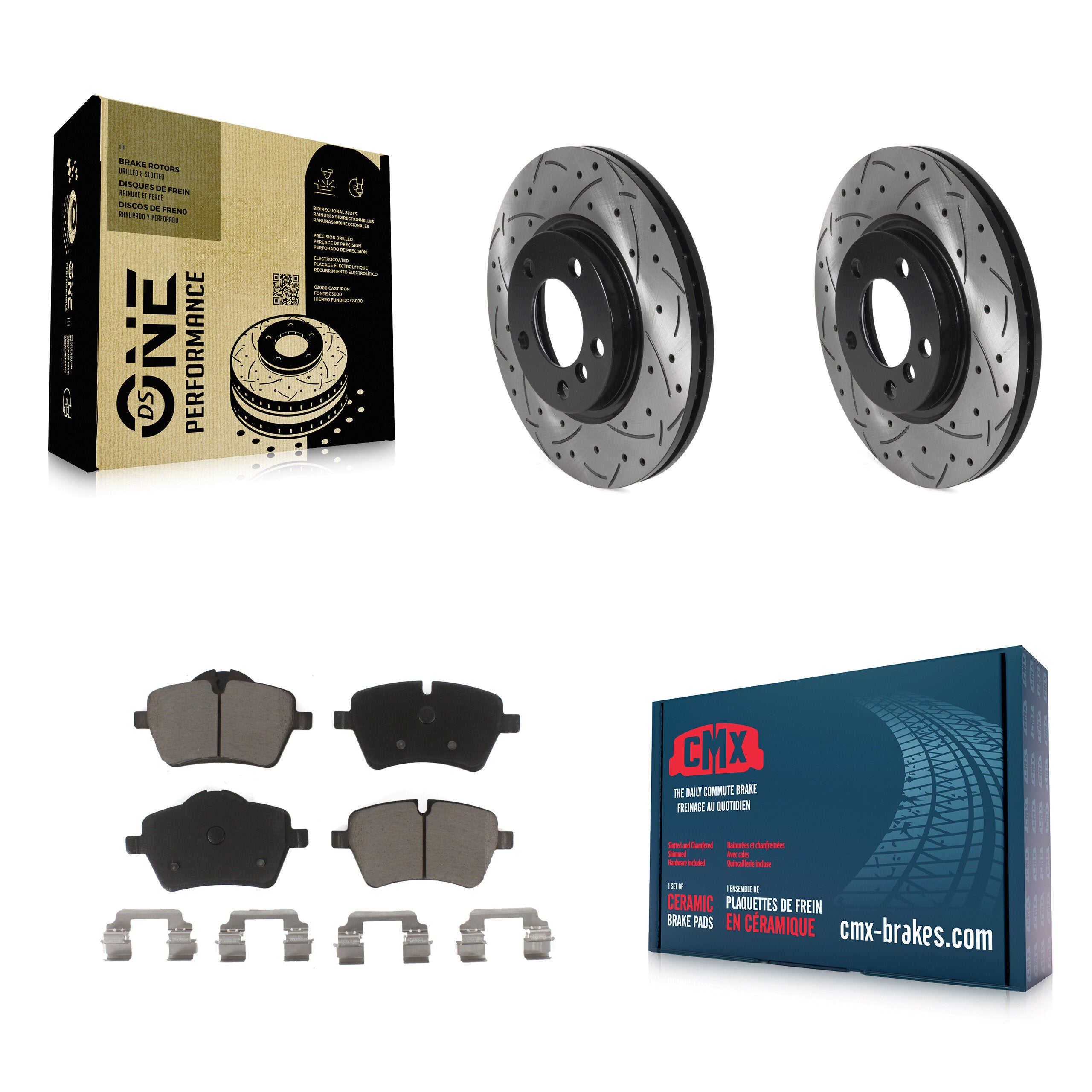 Transit Auto KDC-100083 Disc Brake Kit for 2011-2016 Mini Cooper Countryman, Mini Cooper Paceman - Front product image