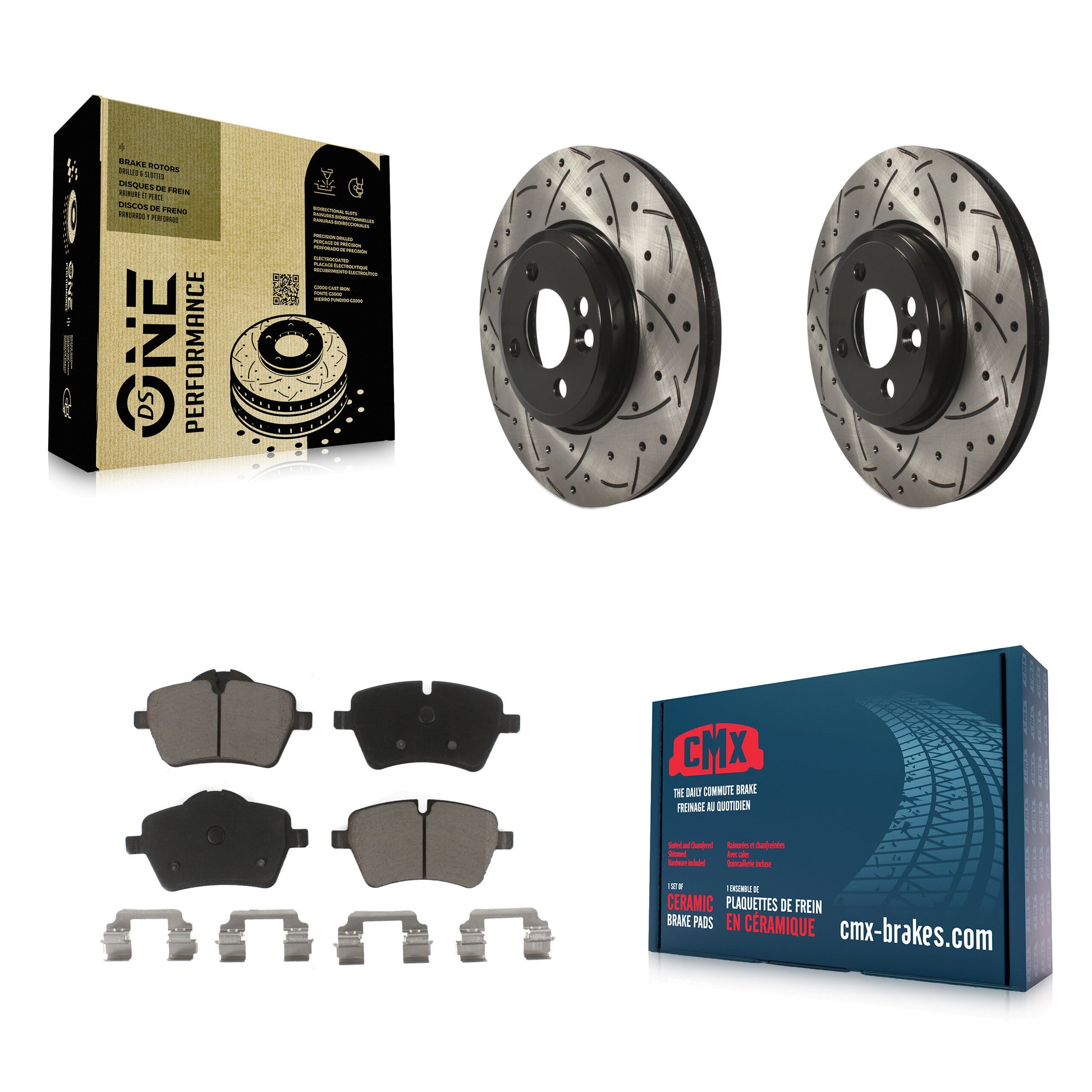 Transit Auto KDC-100084 Disc Brake Kit for 2002-2015 Mini Cooper Countryman, Mini Cooper - Front product image