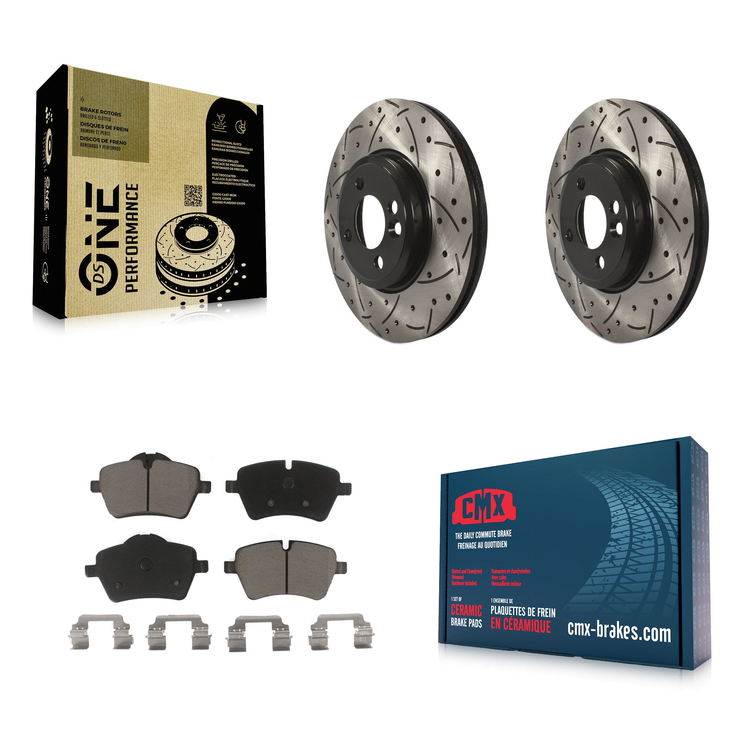 Transit Auto KDC-100084 Disc Brake Kit for 2002-2015 Mini Cooper Countryman, Mini Cooper - Front product image