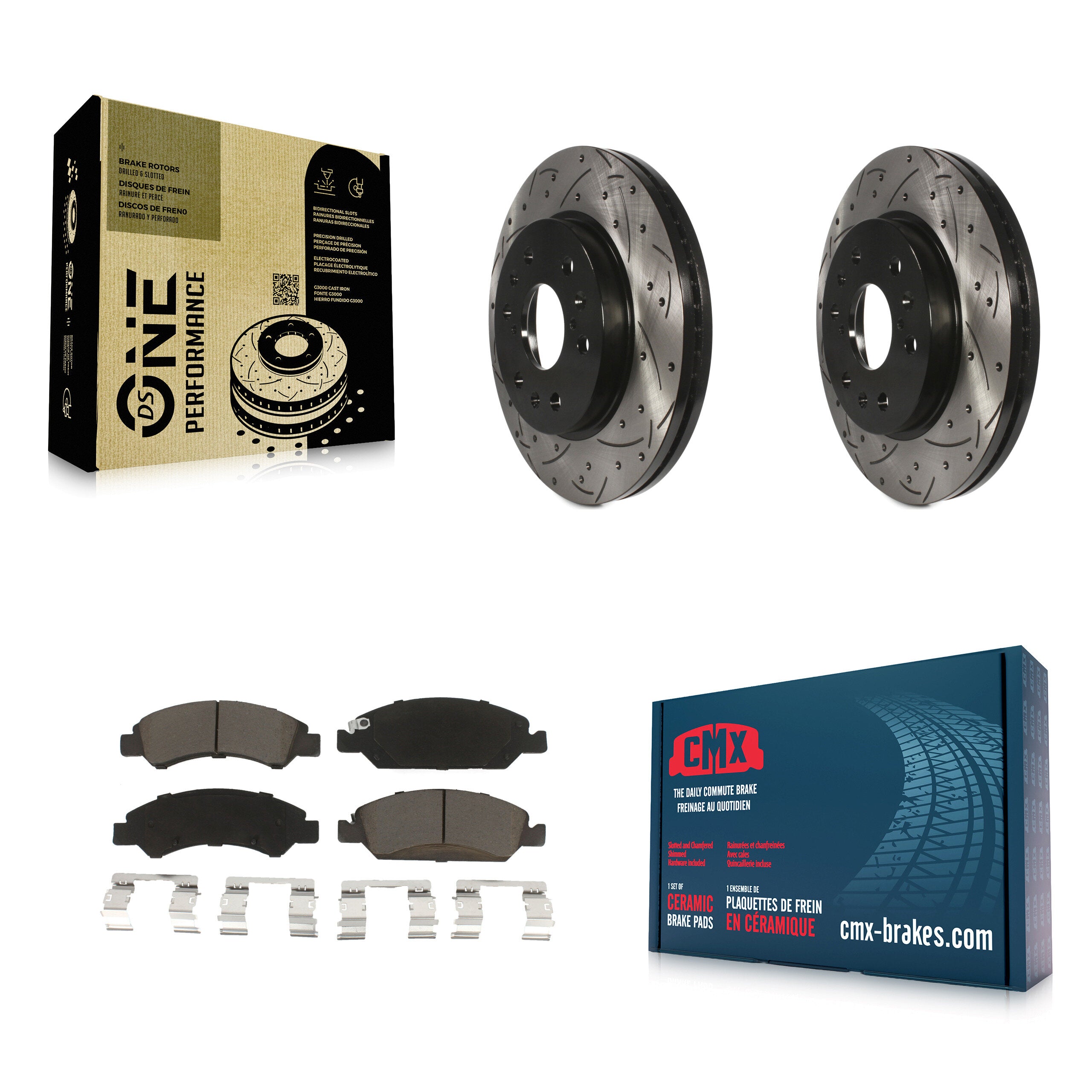 Transit Auto KDC-100094 Disc Brake Kit for 2005-2020 Chevrolet Suburban, Cadillac Escalade, Cadillac Escalade ESV & more - Front product image