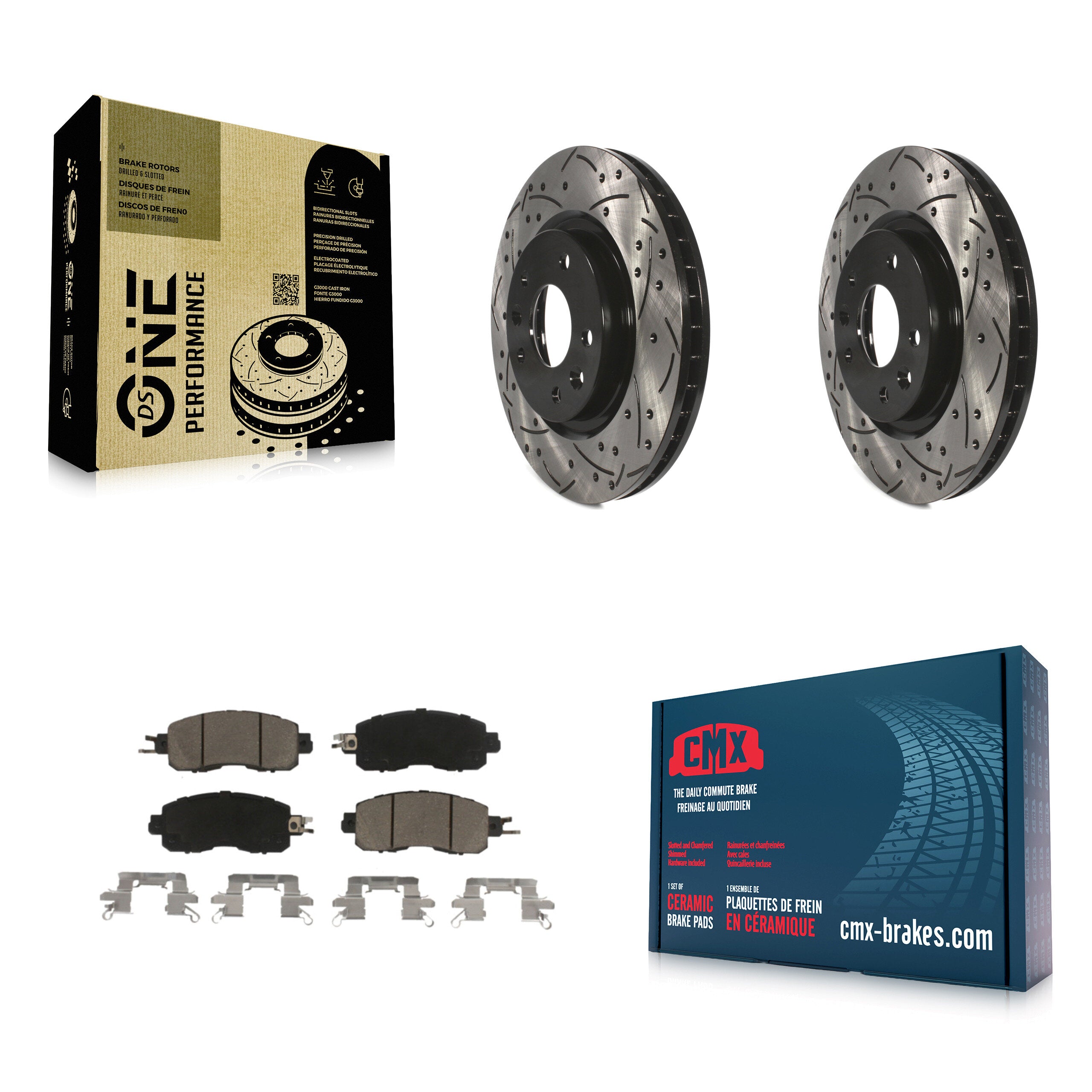 Transit Auto KDC-100095 Disc Brake Kit for 2014-2017 Nissan LEAF - Front product image
