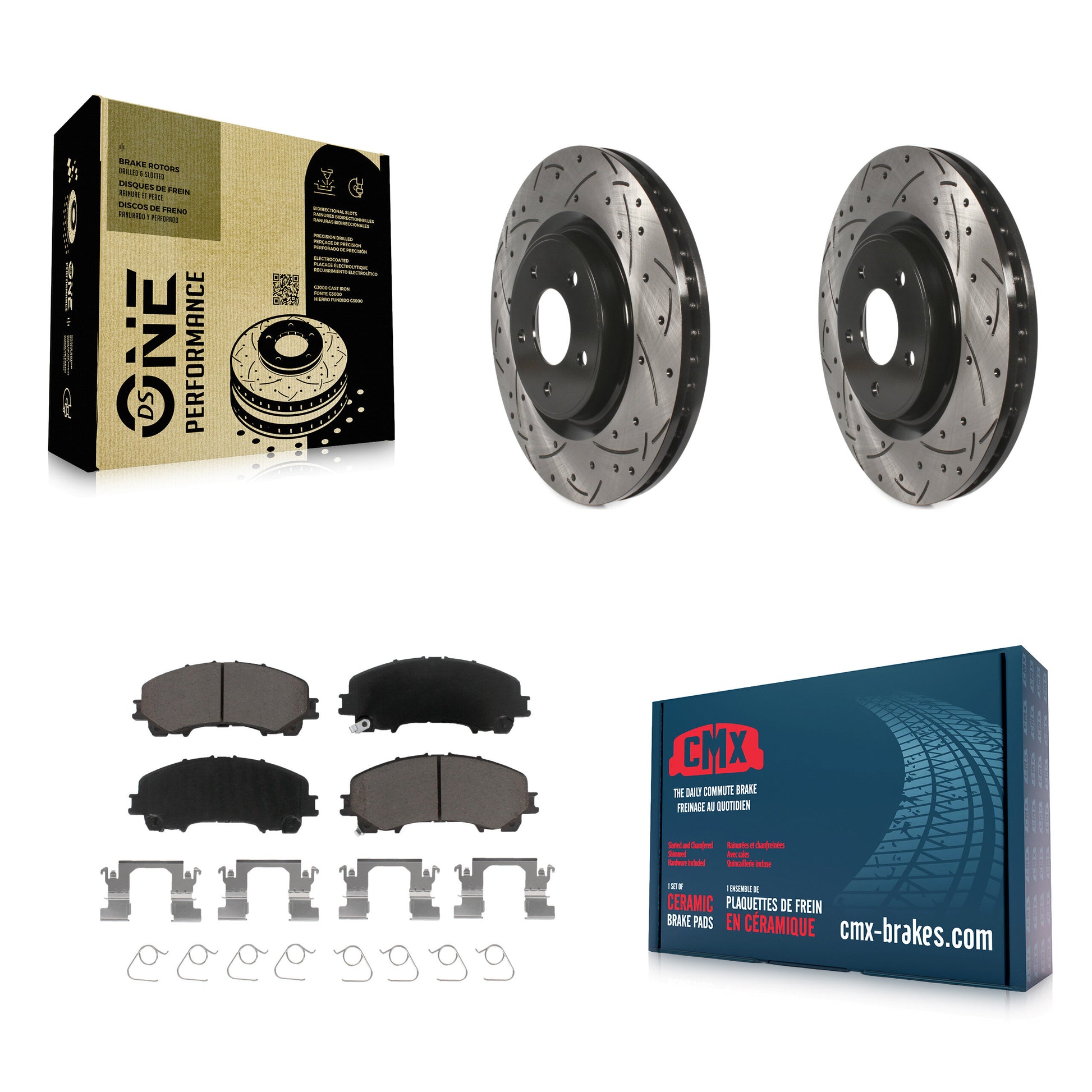 Transit Auto KDC-100097 Disc Brake Kit for 2014-2019 Nissan Rogue - Front product image