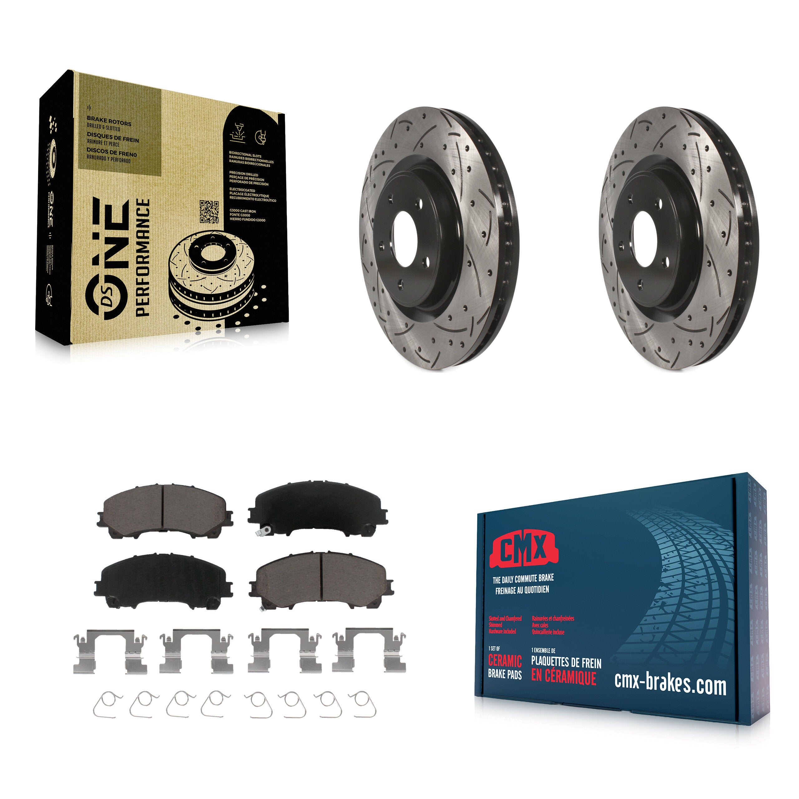 Transit Auto KDC-100097 Disc Brake Kit for 2014-2019 Nissan Rogue - Front product image