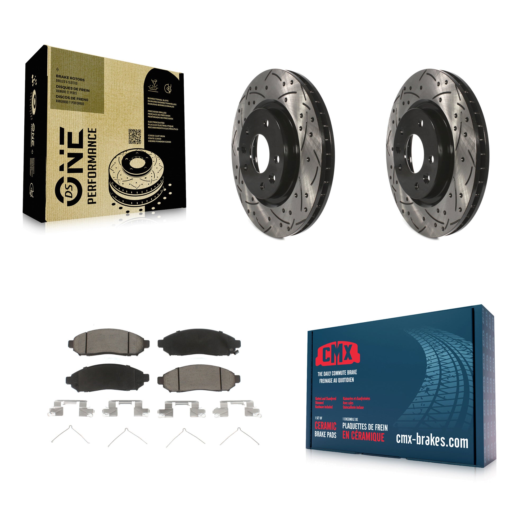 Transit Auto KDC-100098 Disc Brake Kit for 2015 Nissan LEAF - Front product image