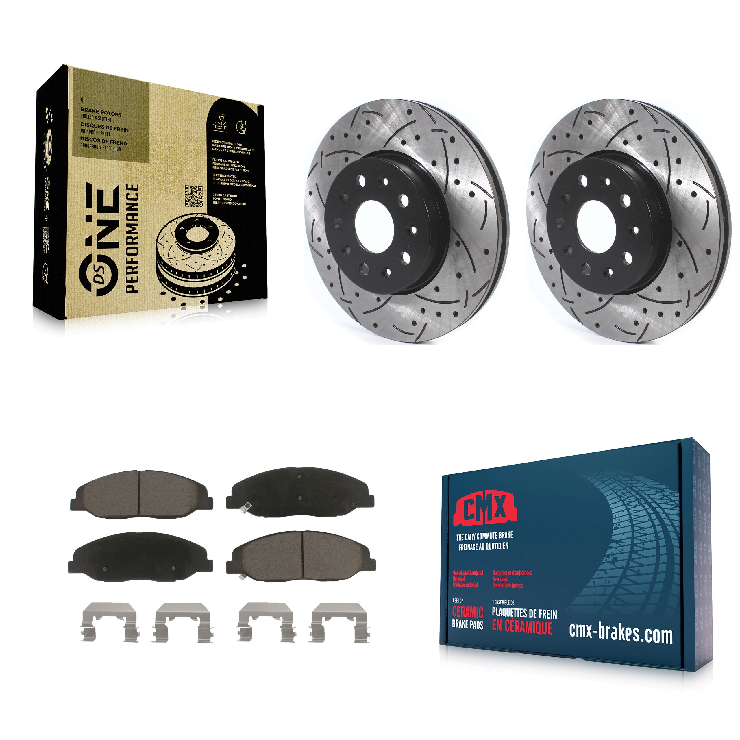 Transit Auto KDC-100100 Disc Brake Kit for 2014 Cadillac CTS - Front product image