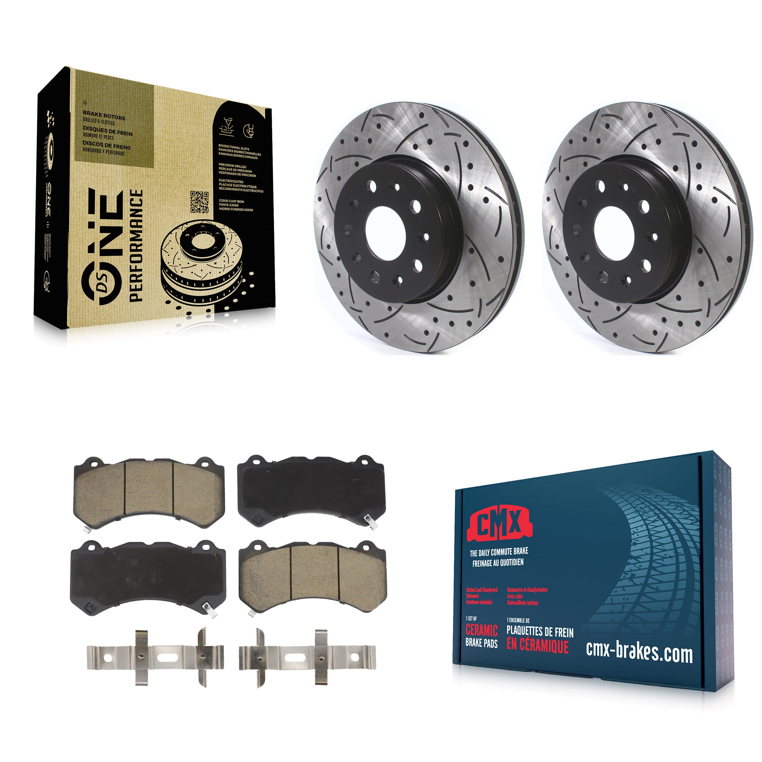 Transit Auto KDC-100104 Disc Brake Kit for 2019-2020 Chevrolet Camaro - Front product image