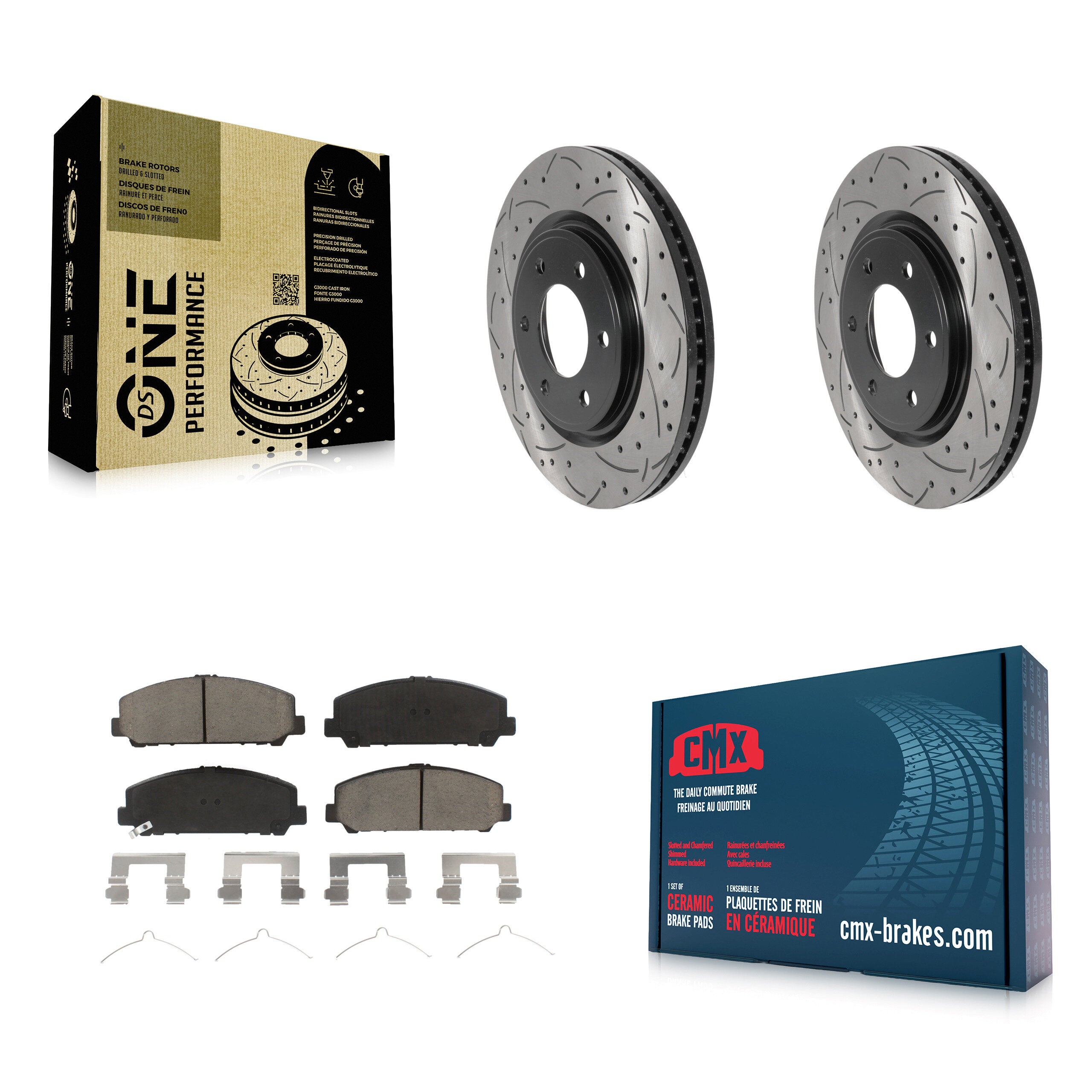 Transit Auto KDC-100105 Disc Brake Kit for 2007-2024 Nissan Armada, Nissan TITAN, INFINITI QX80 & more - Front product image