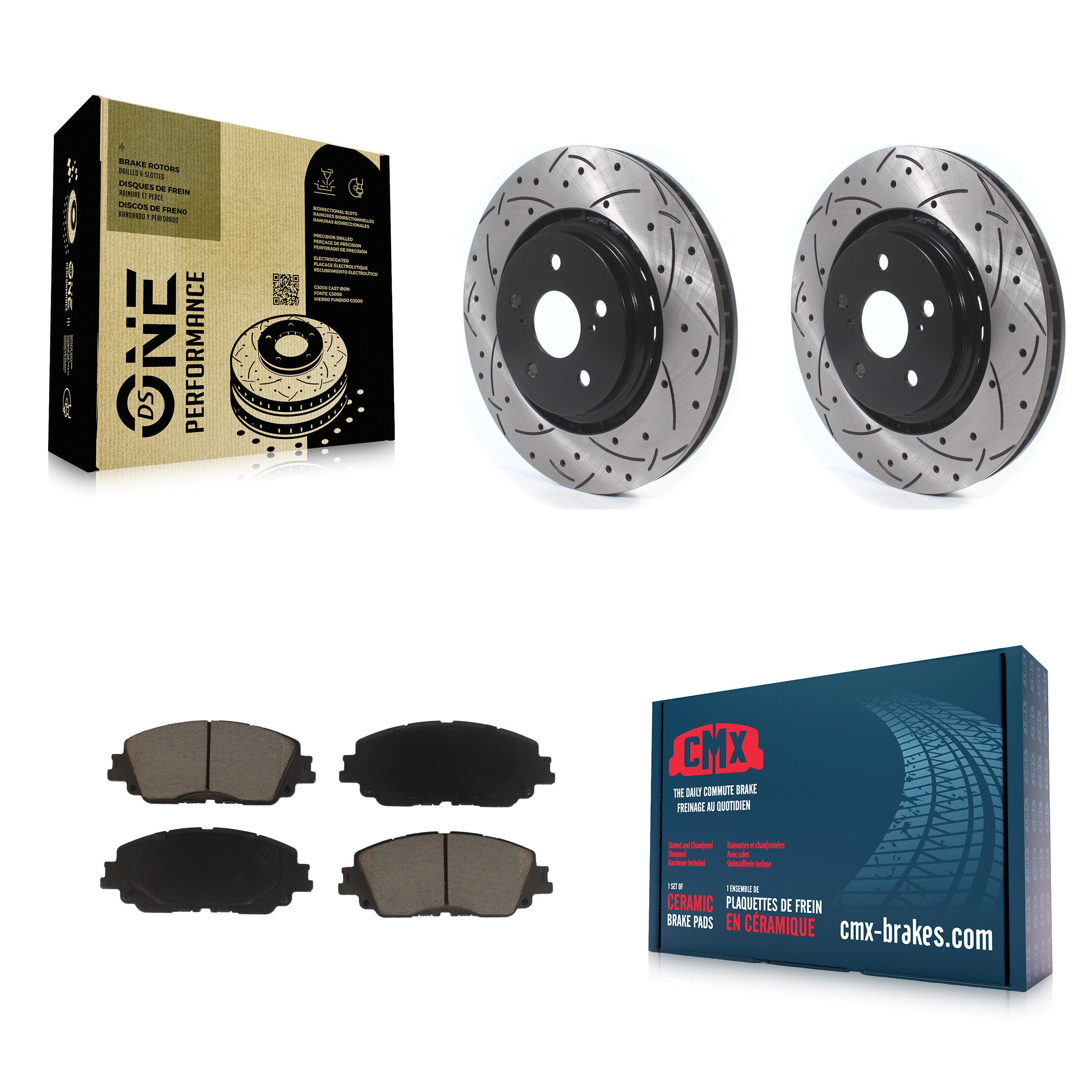 Transit Auto KDC-100113 Disc Brake Kit for 2020-2023 Toyota Camry - Front product image