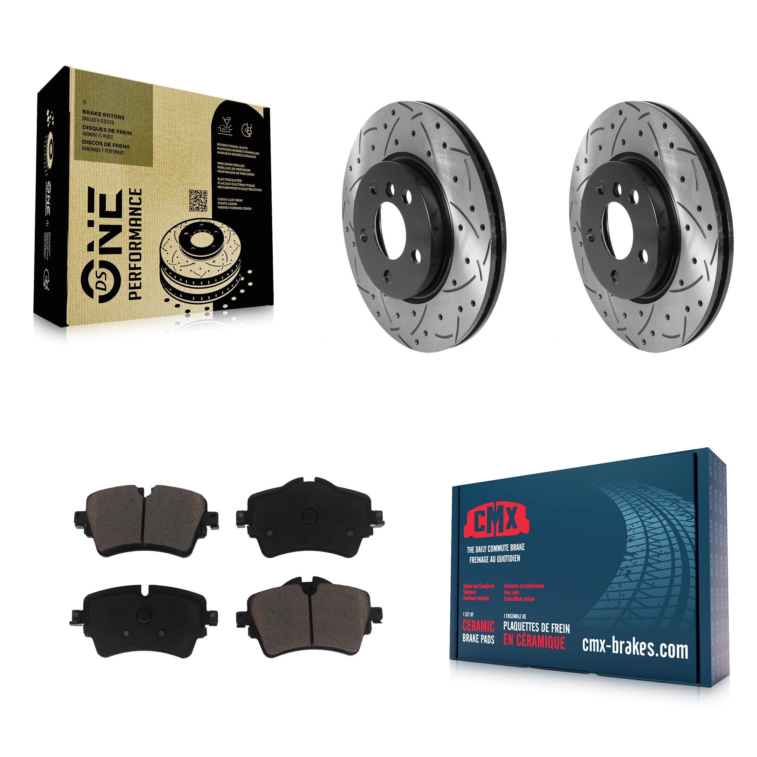 Transit Auto KDC-100119 Disc Brake Kit for 2015-2021 Mini Cooper, Mini Cooper Clubman - Front product image