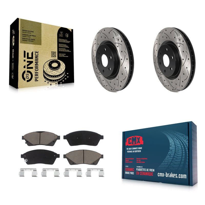 Transit Auto KDC-100122 Disc Brake Kit for 2010-2016 Saab 9-4X, Cadillac SRX - Front product image