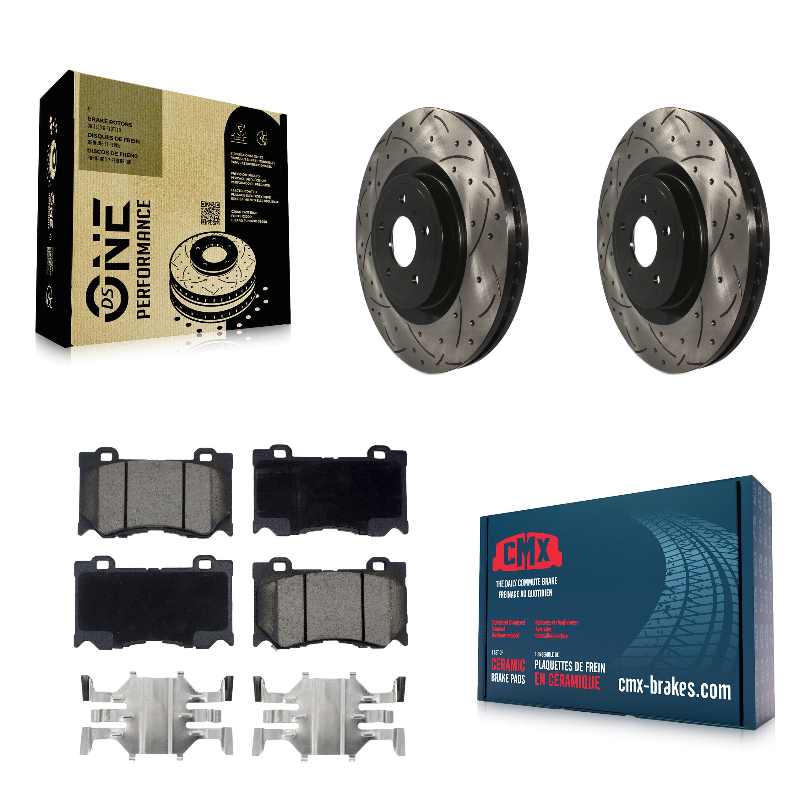 Transit Auto KDC-100139 Disc Brake Kit for 2009-2024 Nissan Z, INFINITI Q60, INFINITI Q70L & more - Front product image