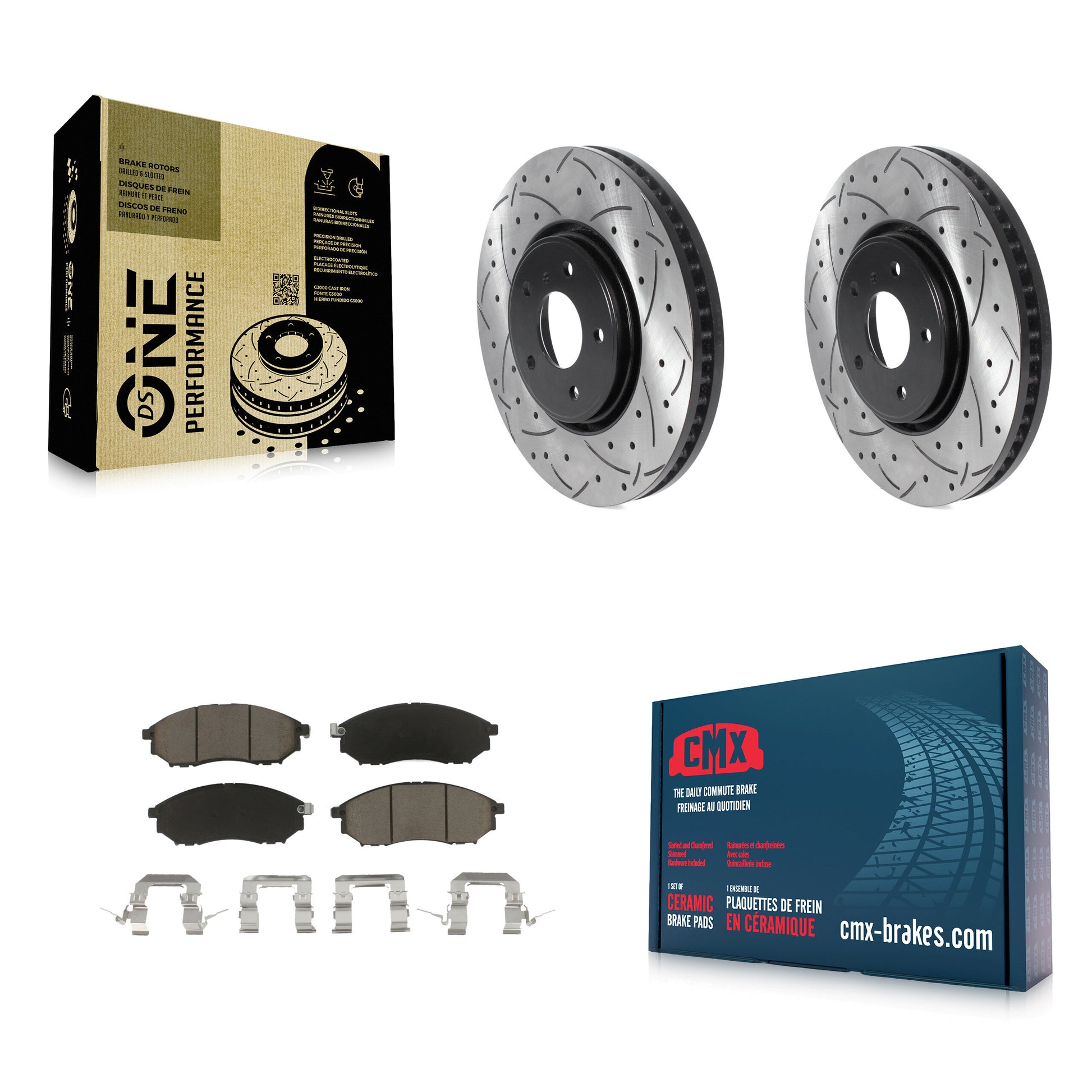 Transit Auto KDC-100145 Disc Brake Kit for 2006-2013 INFINITI FX37, INFINITI FX35, INFINITI FX45 - Front product image