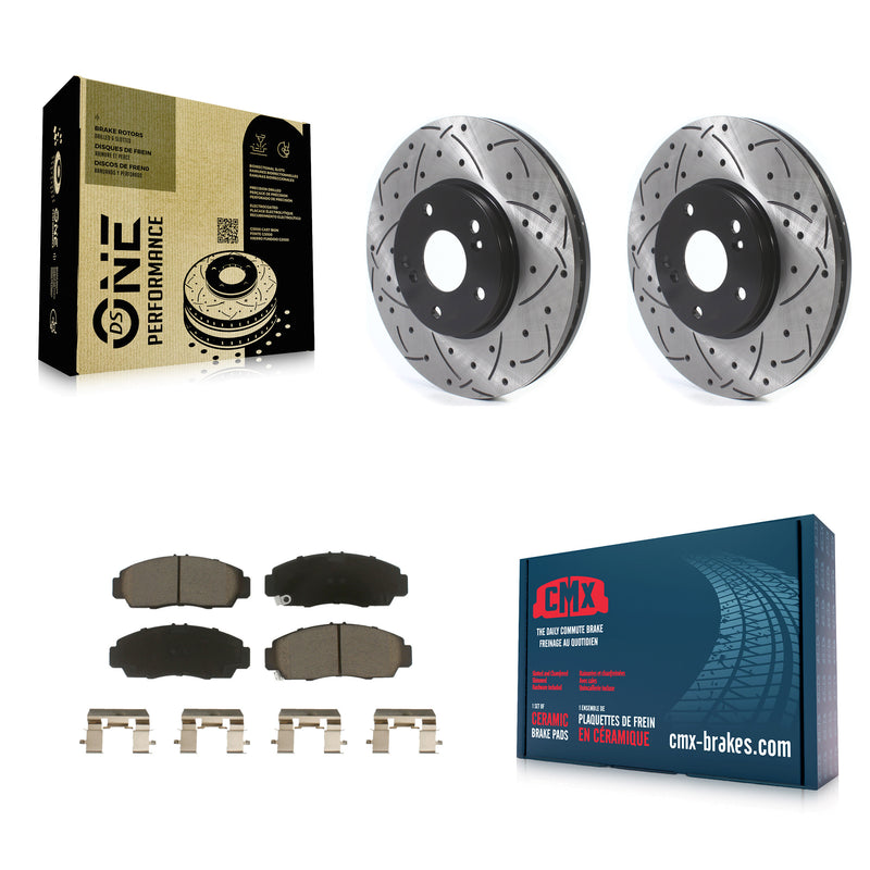 Transit Auto KDC-100150 Disc Brake Kit for 1999-2010 Honda Accord, Acura TL, Acura TSX & more - Front product image