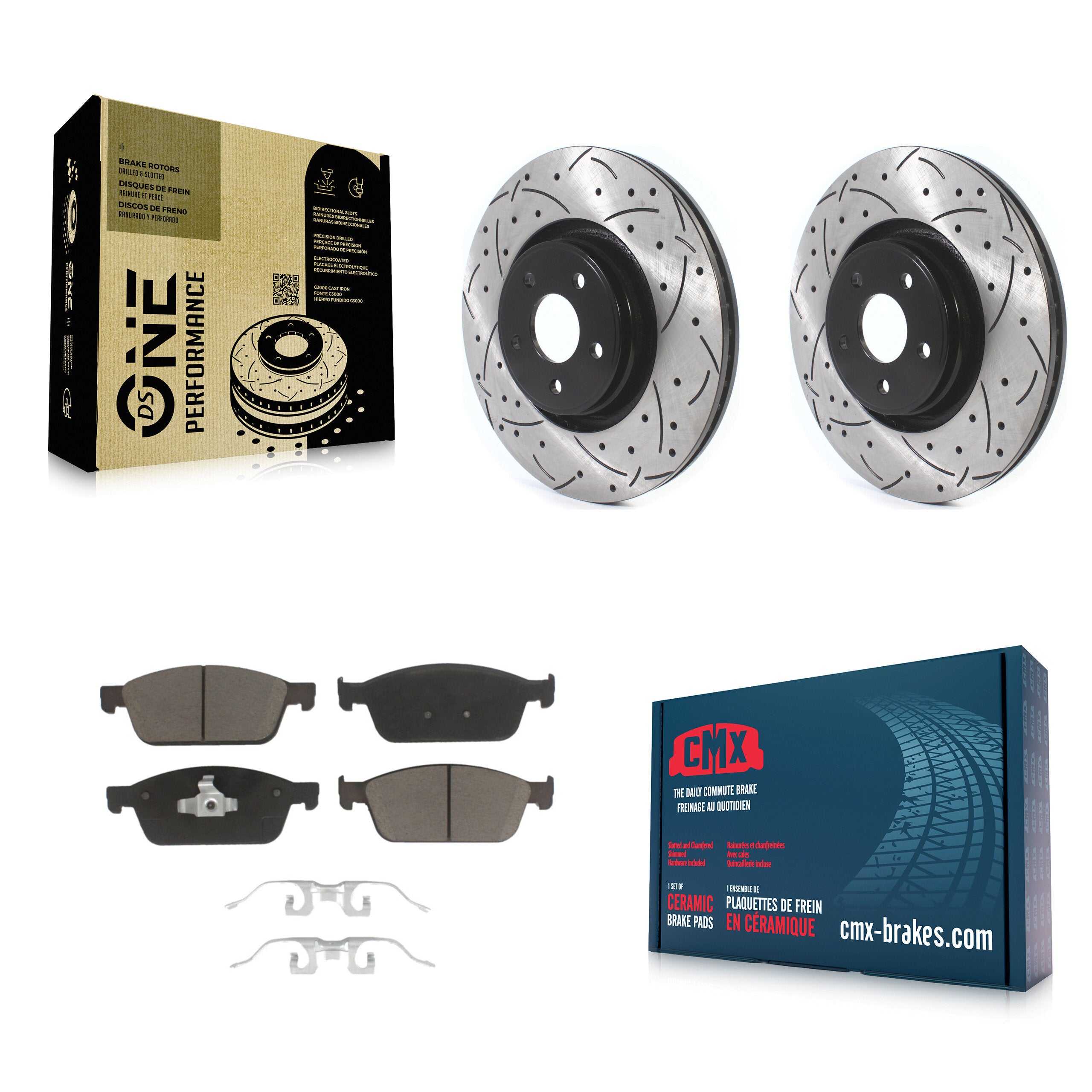 Transit Auto KDC-100158 Disc Brake Kit for 2013-2019 Lincoln MKC, Ford Focus - Front product image