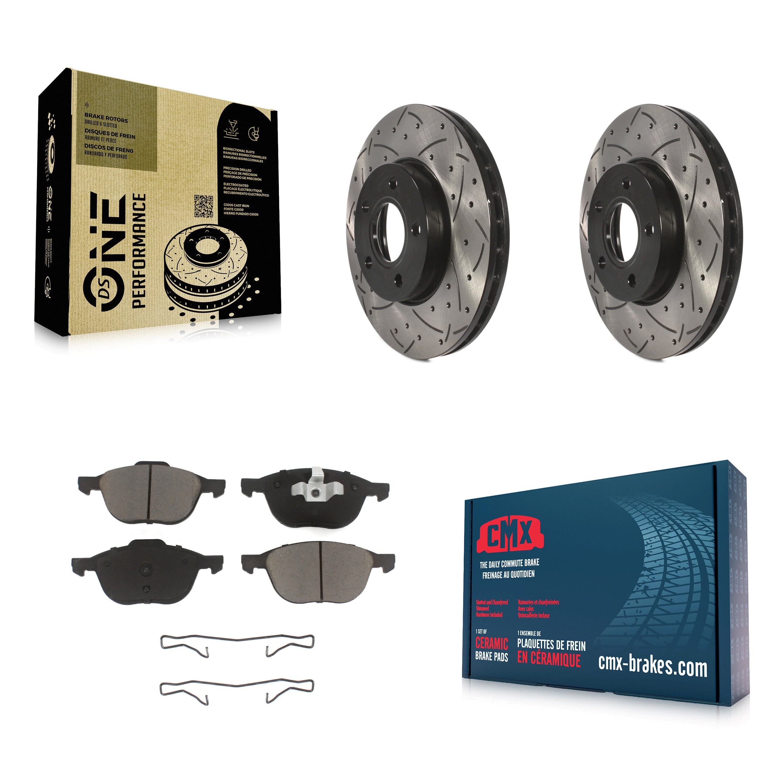 Transit Auto KDC-100160 Disc Brake Kit for 2012-2018 Ford C-Max, Ford Focus - Front product image
