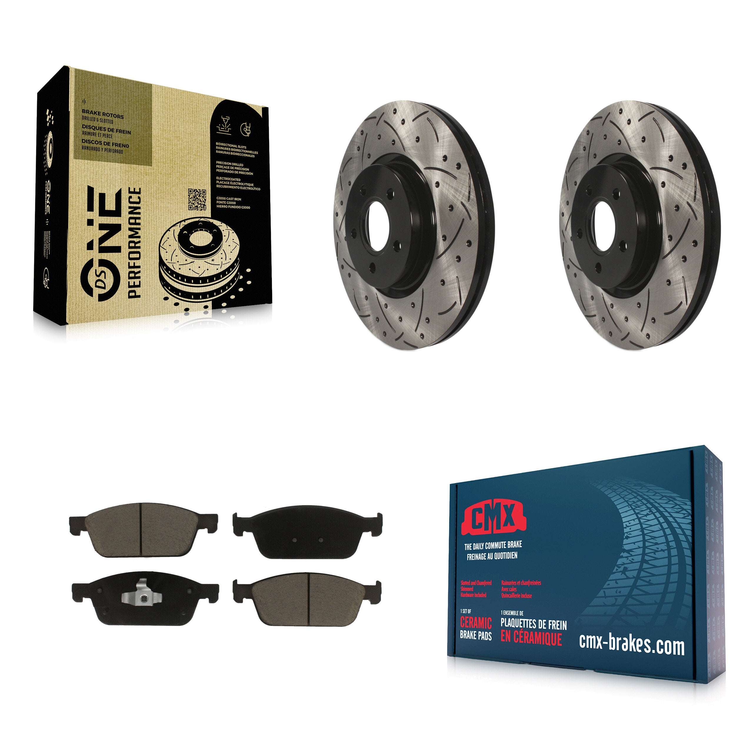 Transit Auto KDC-100161 Disc Brake Kit for 2013-2019 Ford Transit Connect, Lincoln MKC, Ford Escape - Front product image