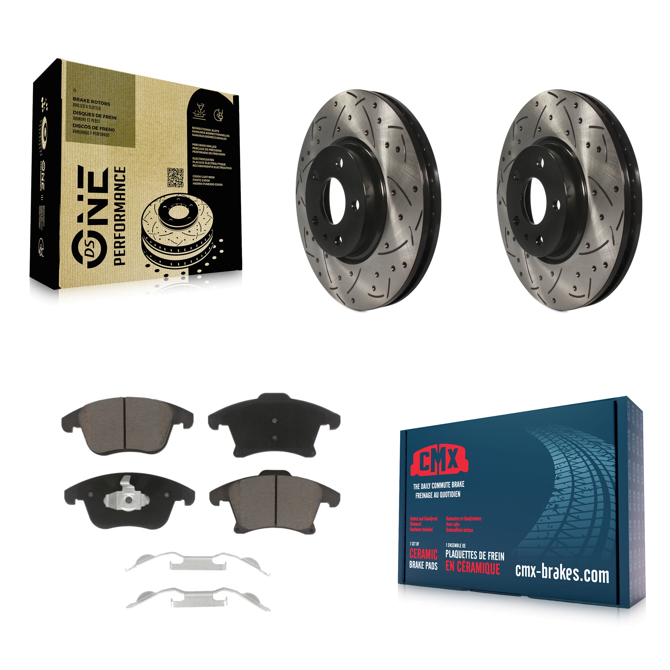 Transit Auto KDC-100162 Disc Brake Kit for 2013-2020 Ford Fusion, Lincoln MKZ - Front product image