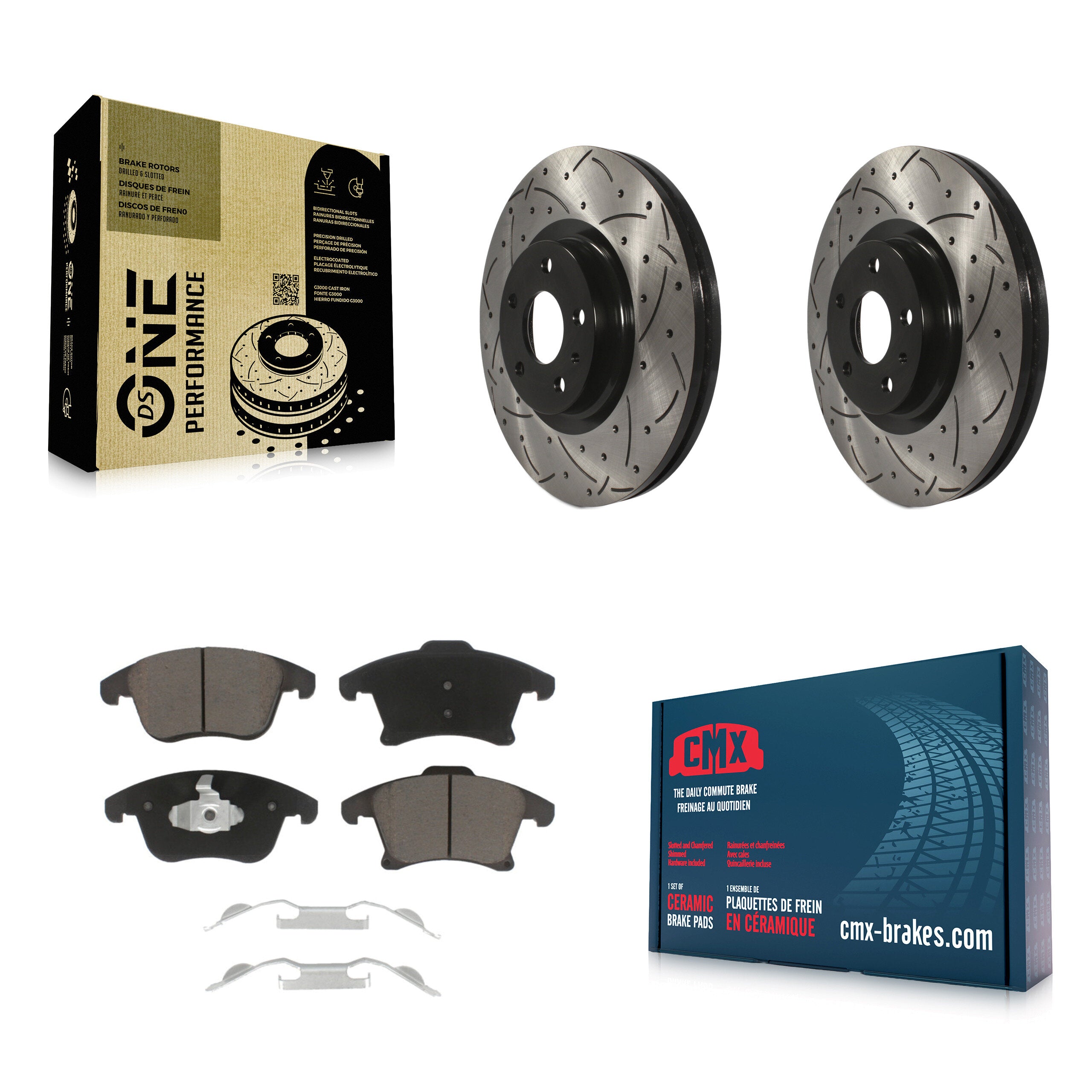 Transit Auto KDC-100163 Disc Brake Kit for 2013-2018 Ford Fusion, Lincoln MKZ - Front product image