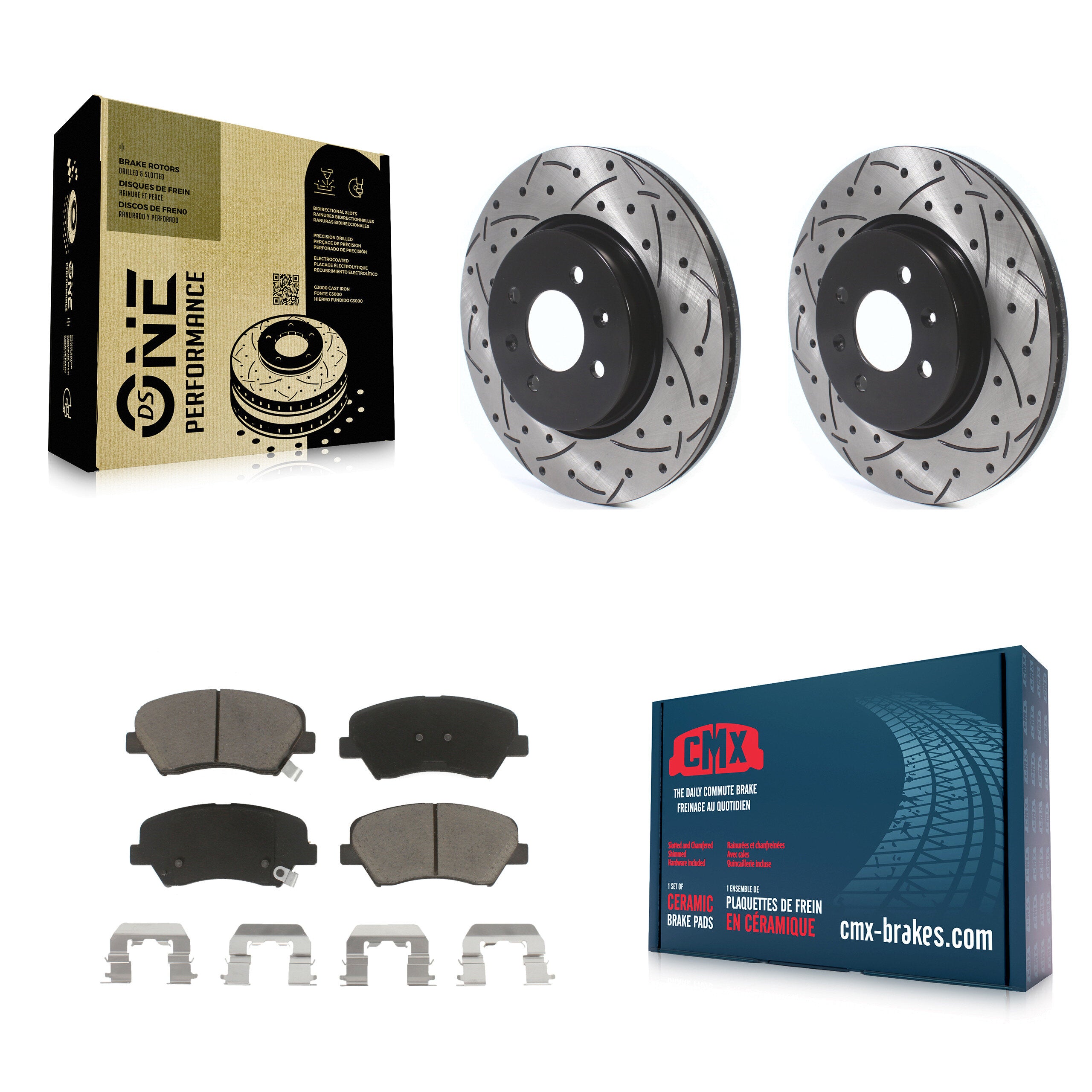 Transit Auto KDC-100166 Disc Brake Kit for 2012-2017 Kia Rio - Front product image