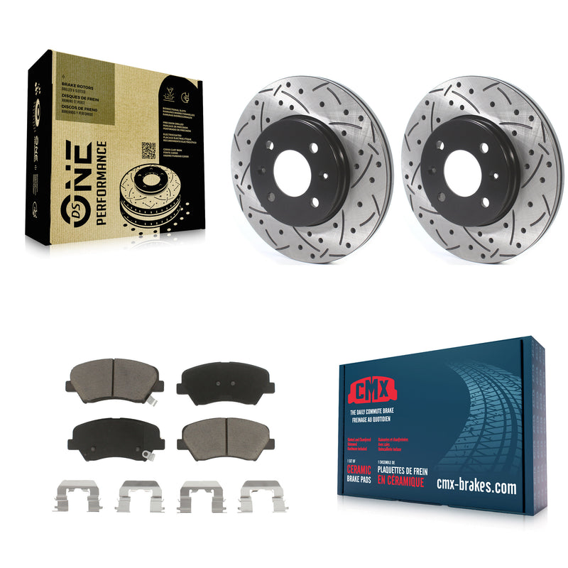 Transit Auto KDC-100167 Disc Brake Kit for 2012-2018 Kia Rio, Hyundai Accent - Front product image