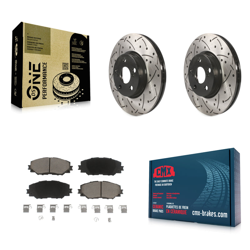 Transit Auto KDC-100168 Disc Brake Kit for 2008-2019 Toyota Corolla, Toyota Matrix, Pontiac Vibe & more - Front product image