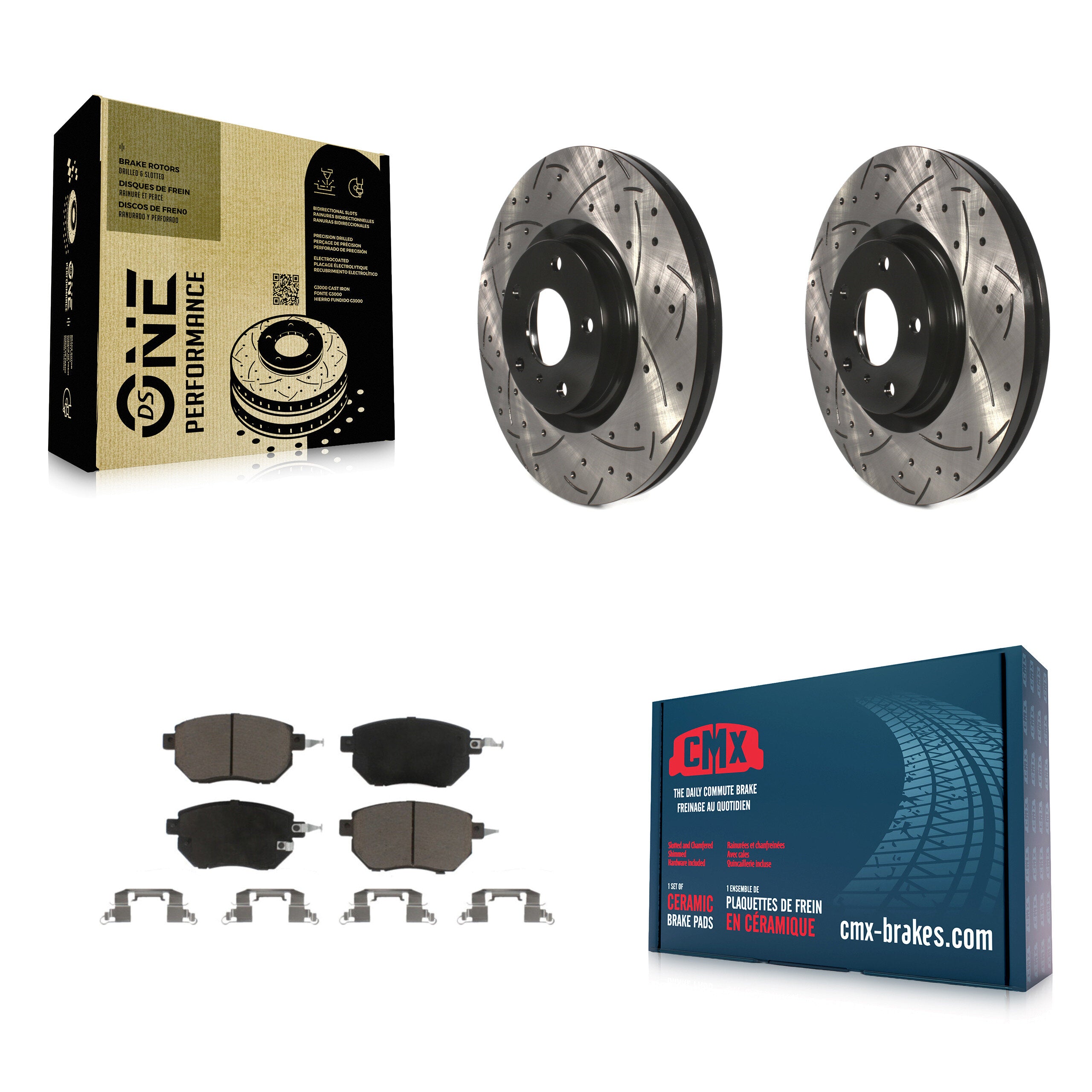 Transit Auto KDC-100169 Disc Brake Kit for 2005-2012 Nissan Murano, Nissan Altima, Nissan Maxima - Front product image