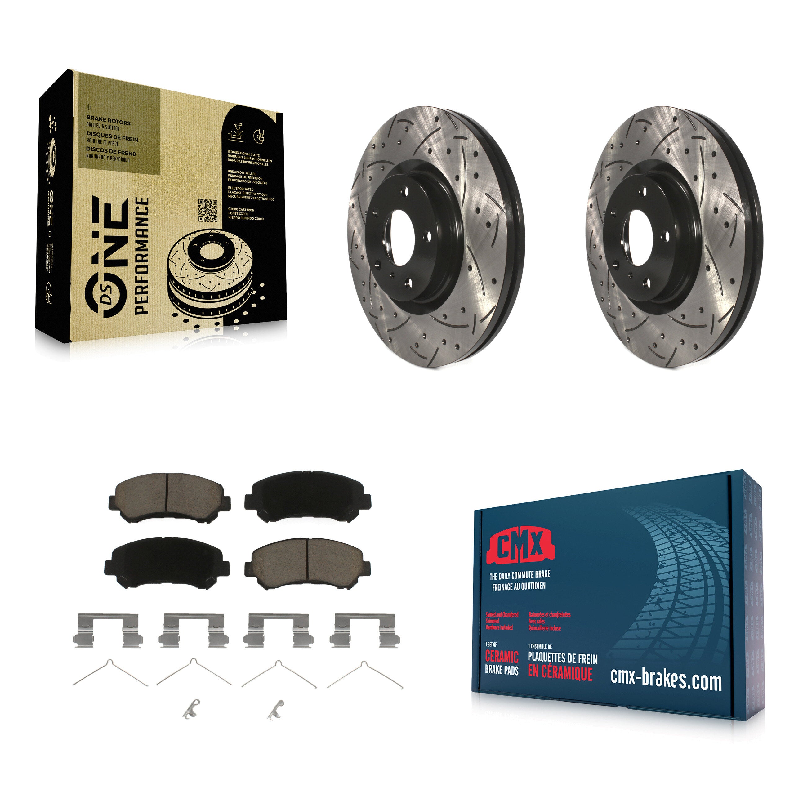 Transit Auto KDC-100171 Disc Brake Kit for 2009-2022 Nissan Maxima - Front product image