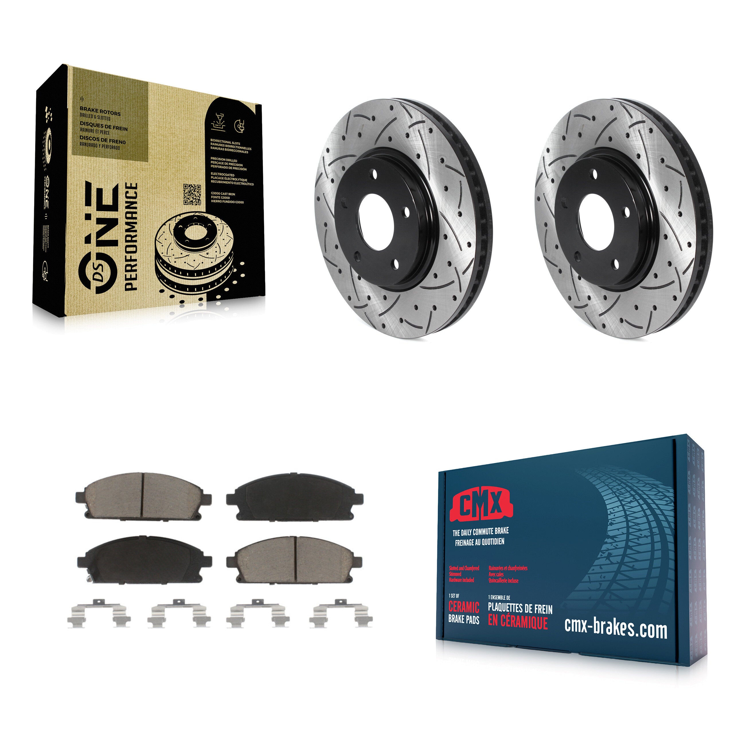 Transit Auto KDC-100172 Disc Brake Kit for 2004-2009 Nissan Quest - Front product image