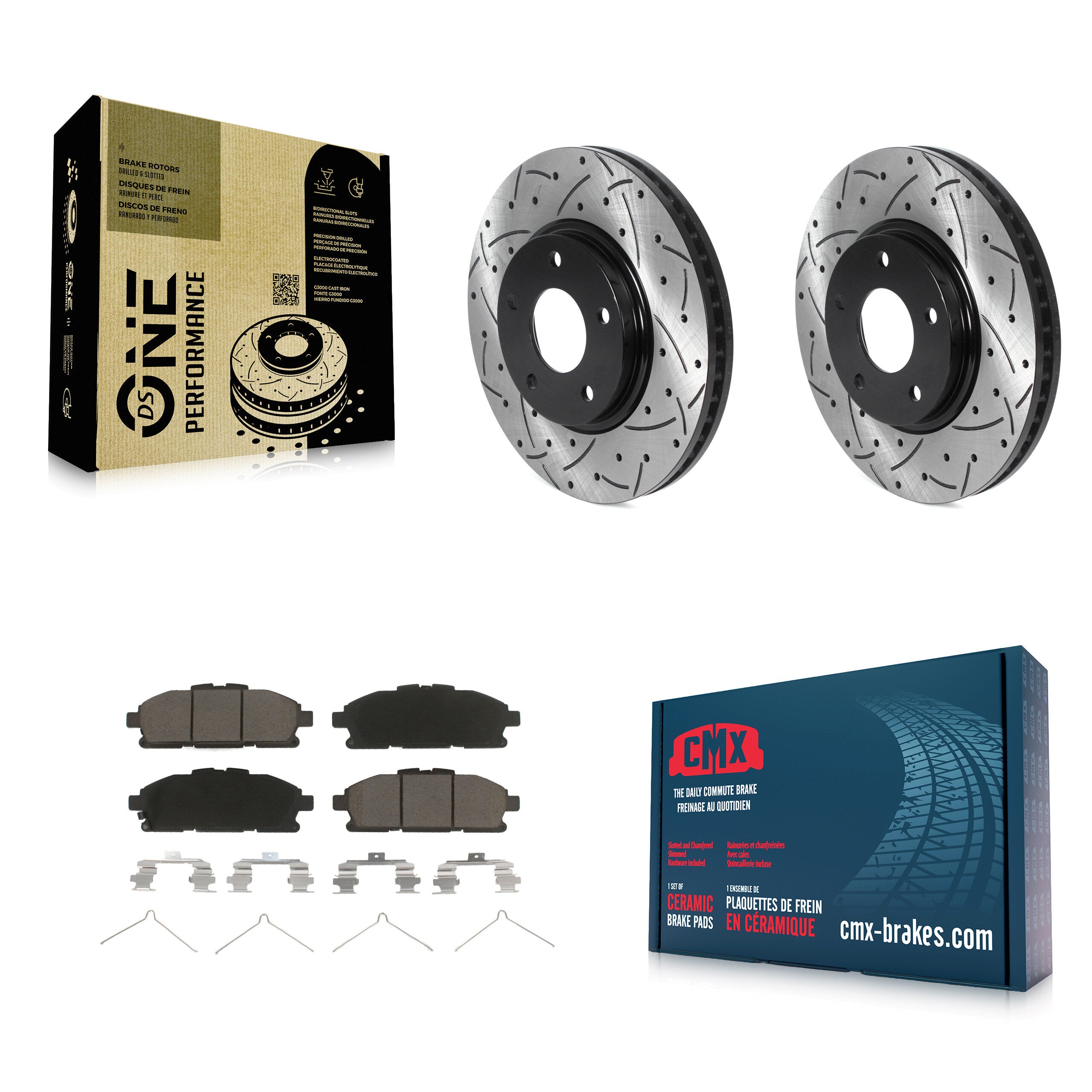 Transit Auto KDC-100173 Disc Brake Kit for 2011-2017 Nissan Quest - Front product image