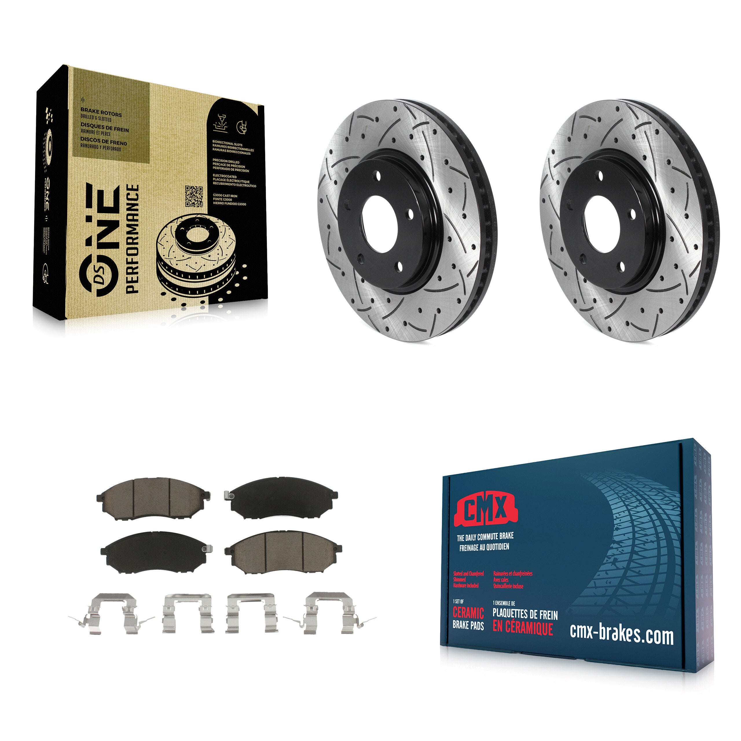 Transit Auto KDC-100174 Disc Brake Kit for 2002-2006 INFINITI M45, INFINITI Q45 - Front product image