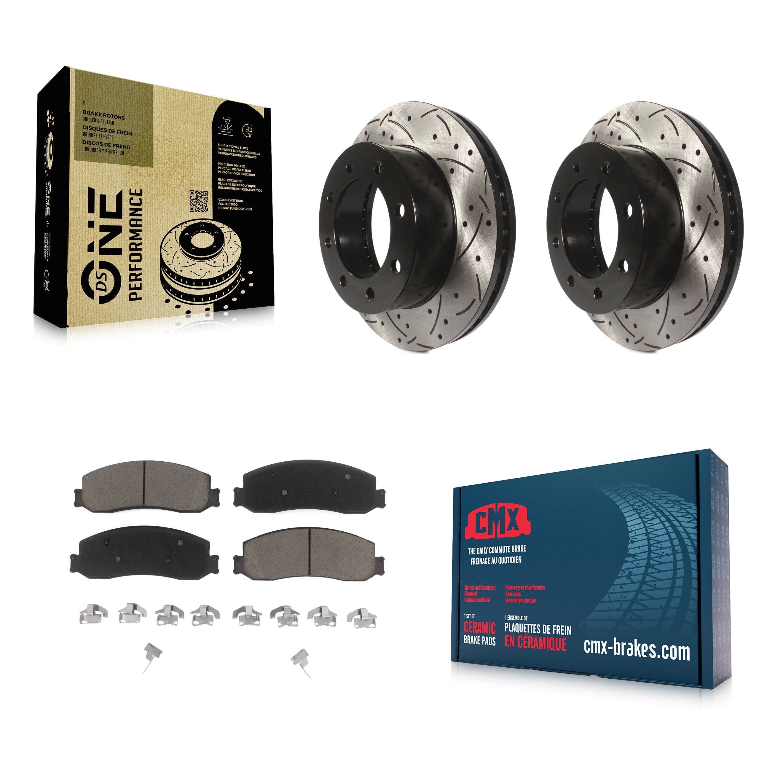 Transit Auto KDC-100180 Disc Brake Kit for 2010-2012 Ford F-250 Super Duty, Ford F-350 Super Duty - Front product image