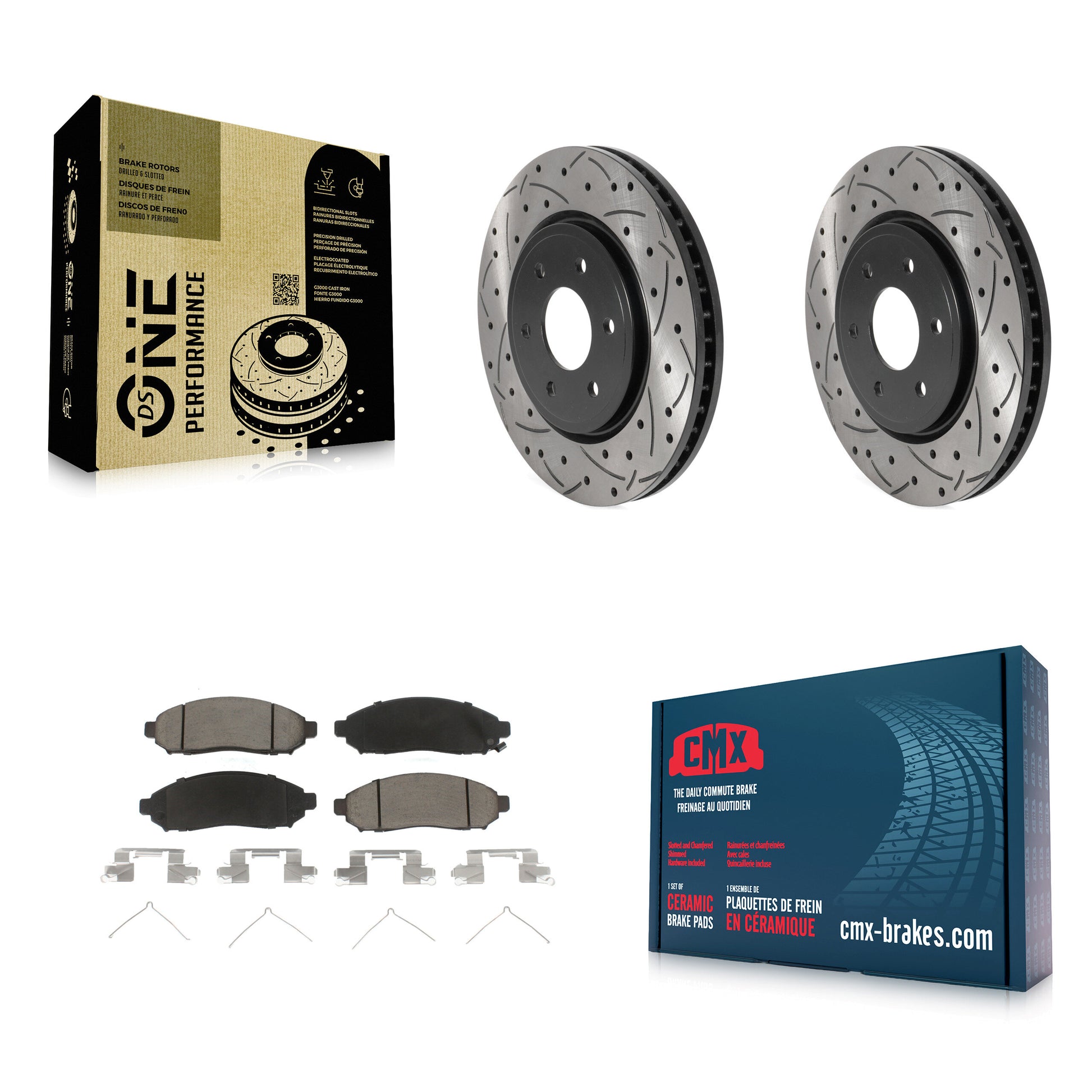 Transit Auto KDC-100181 Disc Brake Kit for 2005-2025 Nissan Frontier, Suzuki Equator, Nissan Pathfinder & more product image