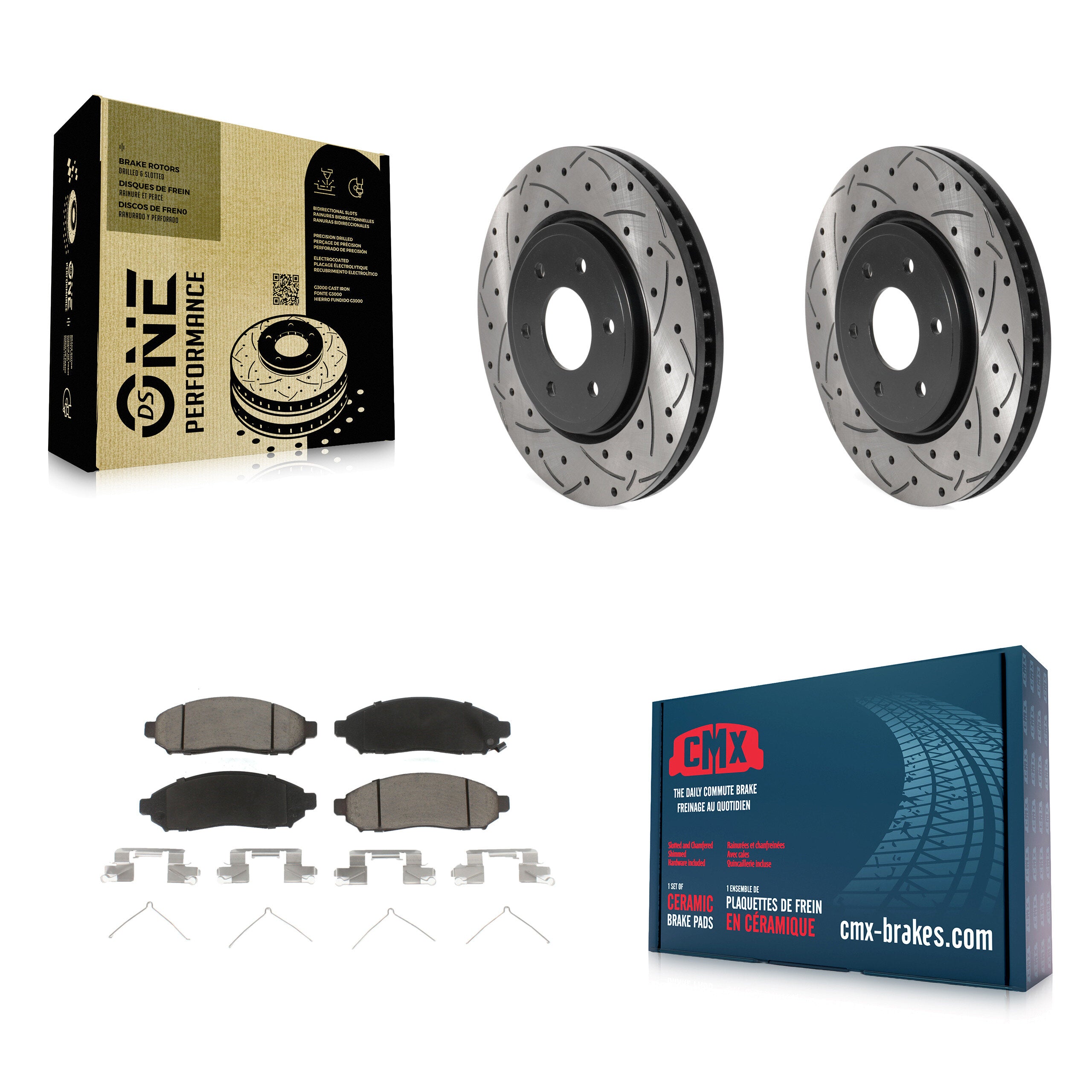 Transit Auto KDC-100181 Disc Brake Kit for 2005-2025 Nissan Frontier, Suzuki Equator, Nissan Pathfinder & more product image