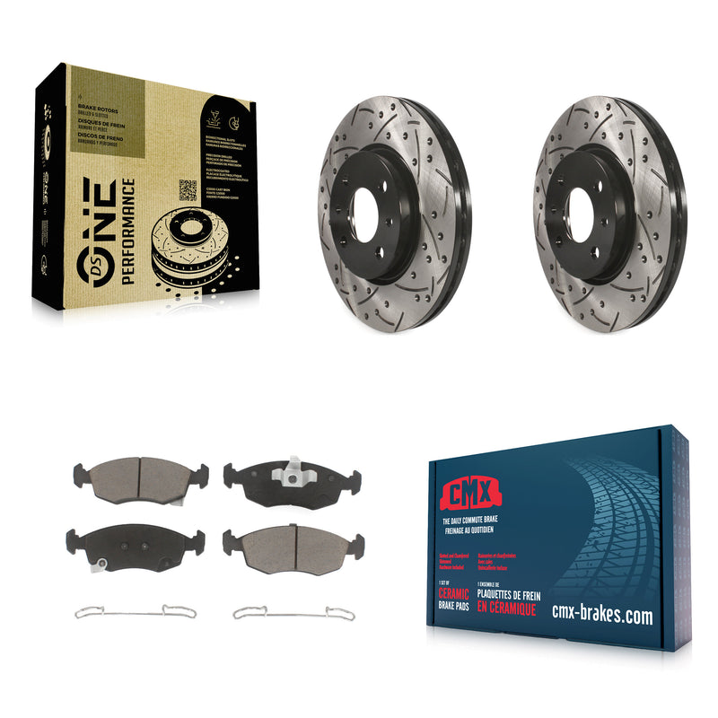 Transit Auto KDC-100182 Disc Brake Kit for 2012-2017 Fiat 500 - Front product image
