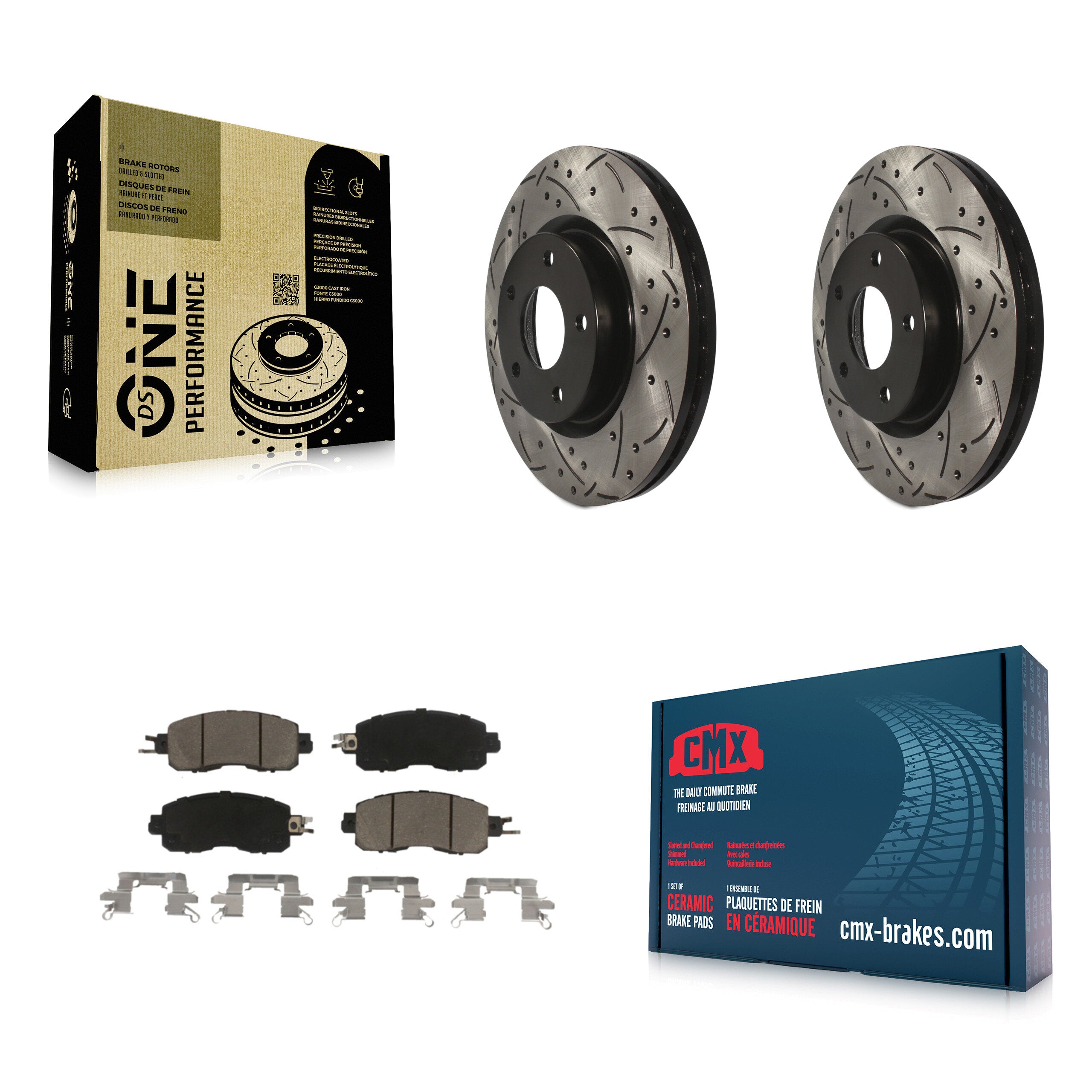 Transit Auto KDC-100195 Disc Brake Kit for 2013-2024 Nissan Altima - Front product image