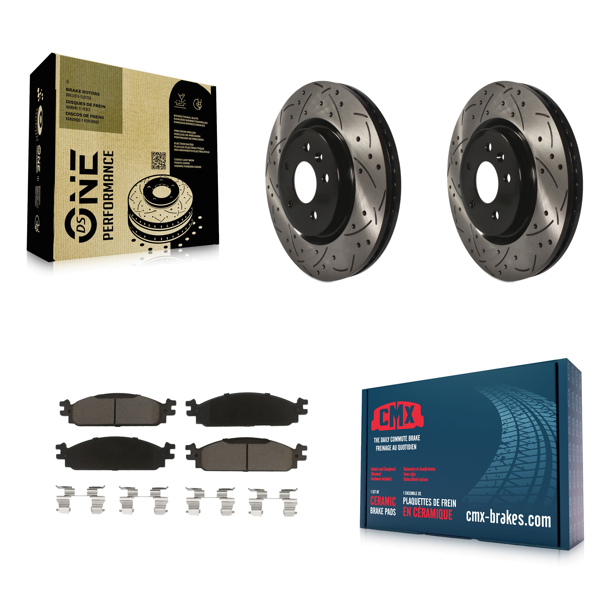 Transit Auto KDC-100197 Disc Brake Kit for 2009-2010 Lincoln MKS - Front product image