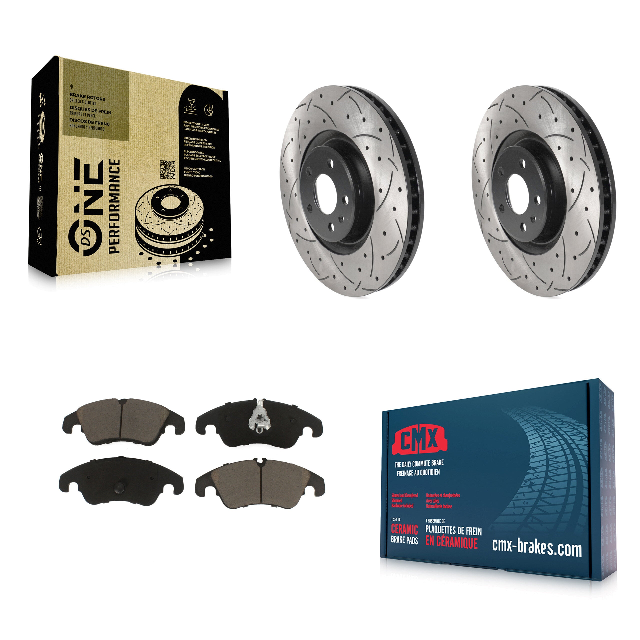 Transit Auto KDC-100210 Disc Brake Kit for 2014 Audi A6 - Front product image