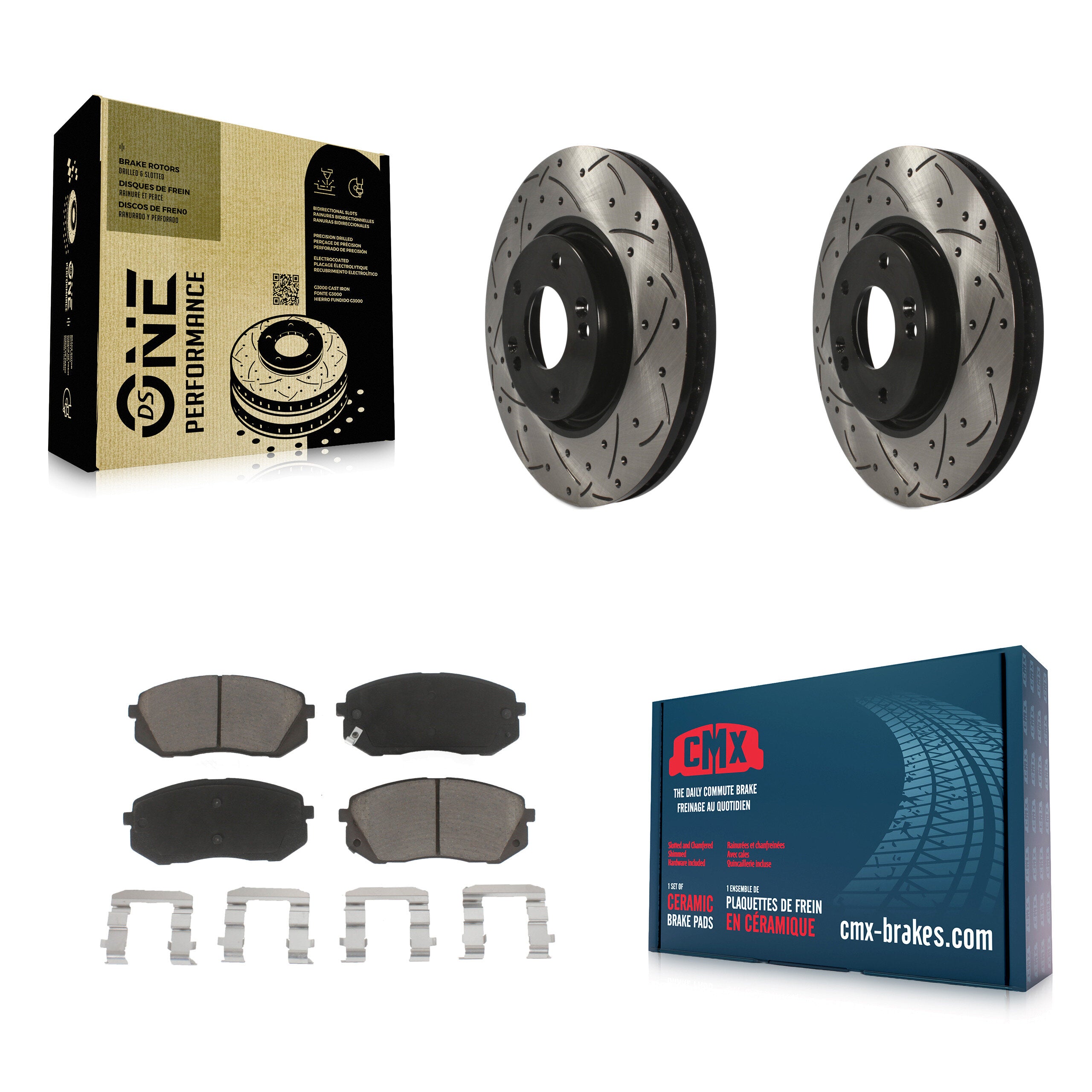 Transit Auto KDC-100211 Disc Brake Kit for 2010-2016 Hyundai Tucson, Kia Soul EV, Kia Sportage - Front product image