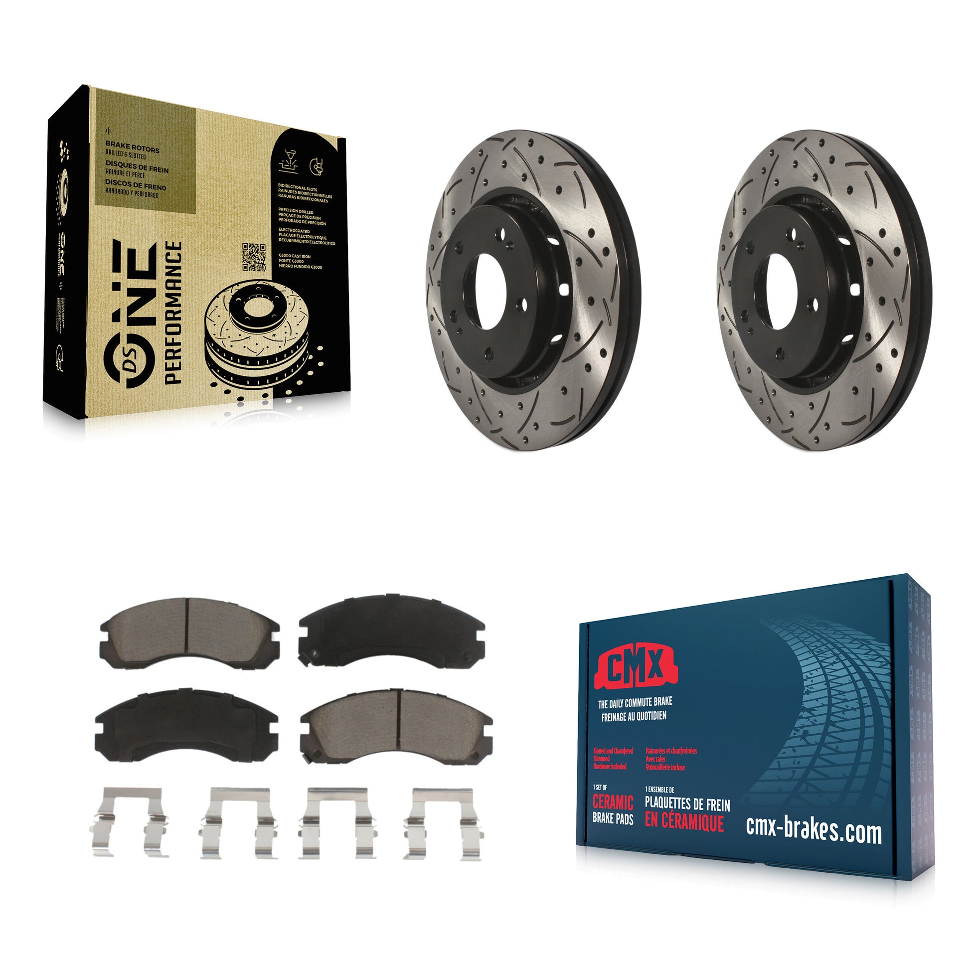 Transit Auto KDC-100217 Disc Brake Kit for 2009-2015 Mitsubishi Lancer - Front product image