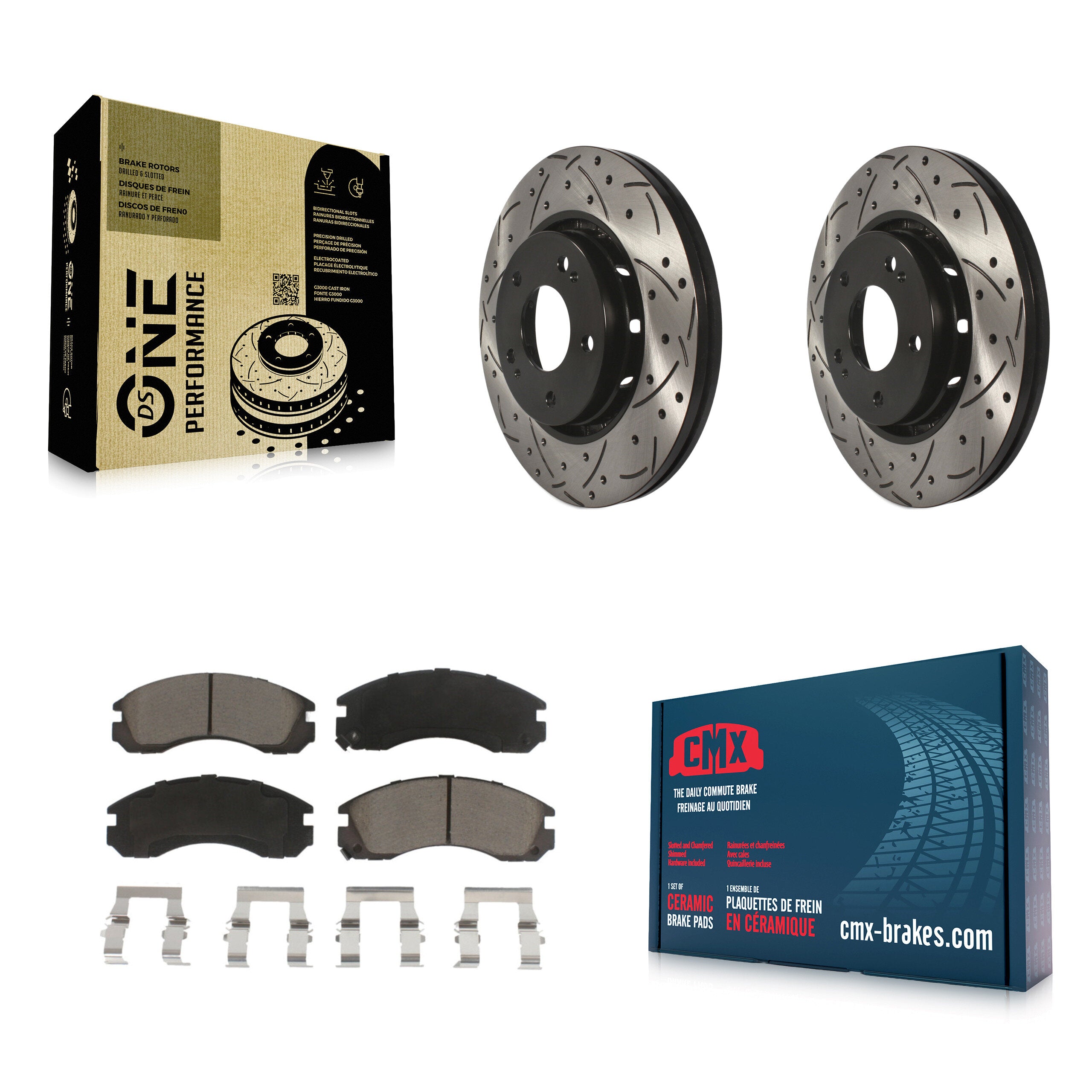 Transit Auto KDC-100217 Disc Brake Kit for 2009-2015 Mitsubishi Lancer - Front product image