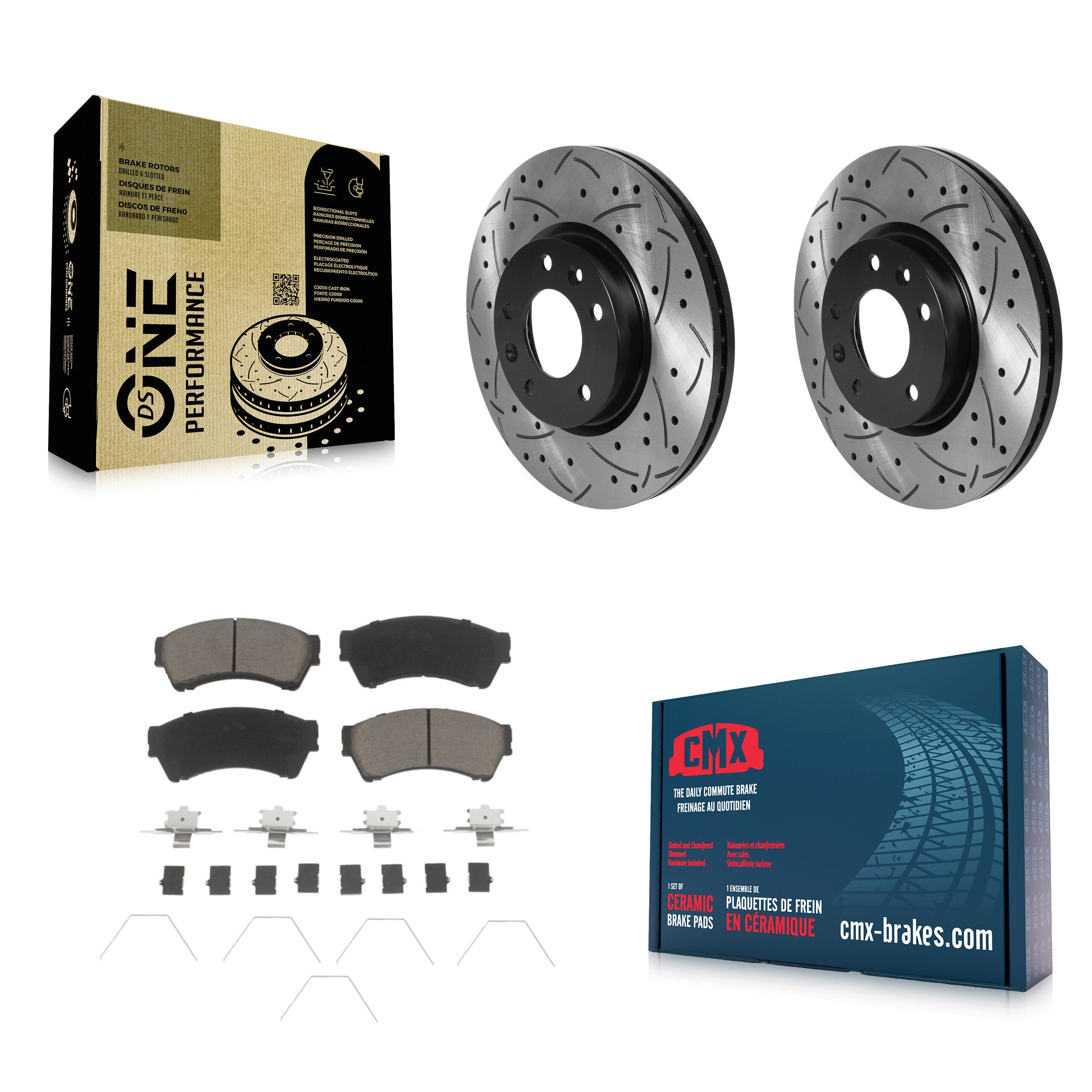 Transit Auto KDC-100219 Disc Brake Kit for 2006-2013 Mazda 6, Lincoln MKZ, Ford Fusion & more - Front product image