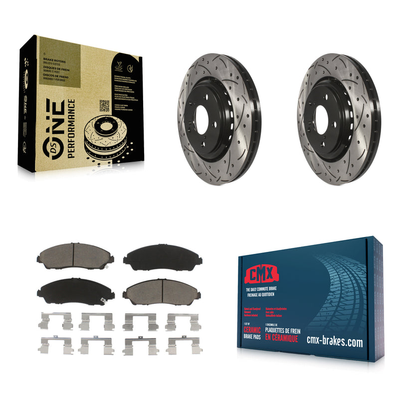 Transit Auto KDC-100220 Disc Brake Kit for 2016-2024 Acura MDX, Honda Ridgeline, Honda Pilot - Front product image