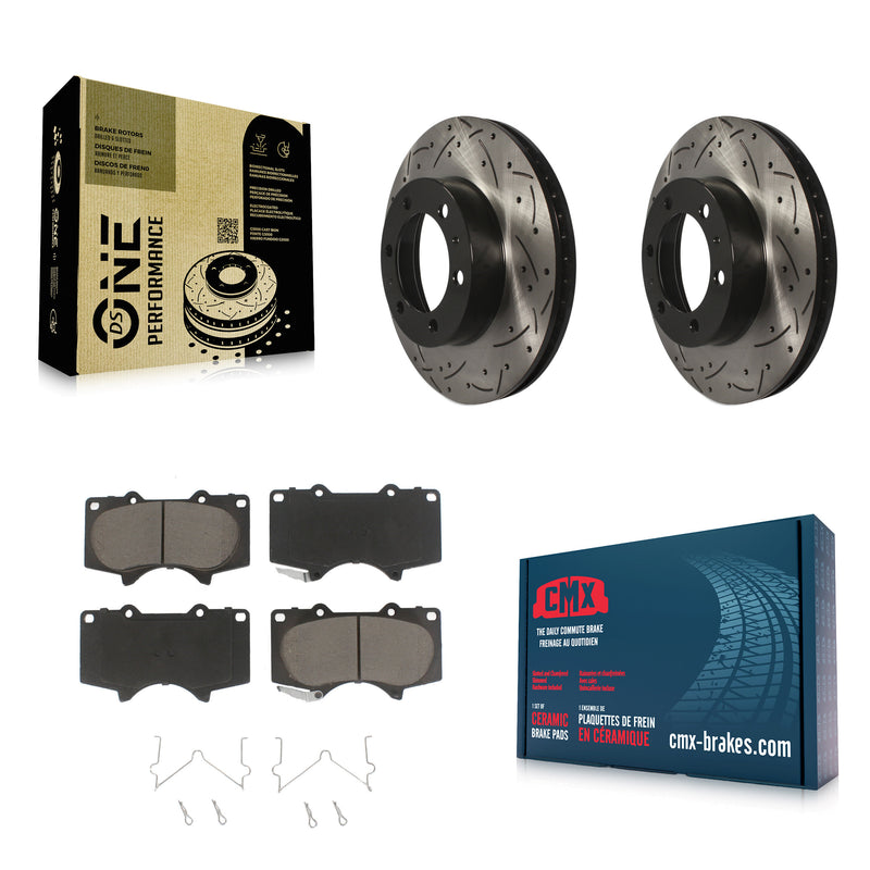 Transit Auto KDC-100226 Disc Brake Kit for 2003-2023 Toyota Tacoma, Toyota FJ Cruiser, Toyota 4Runner - Front product image