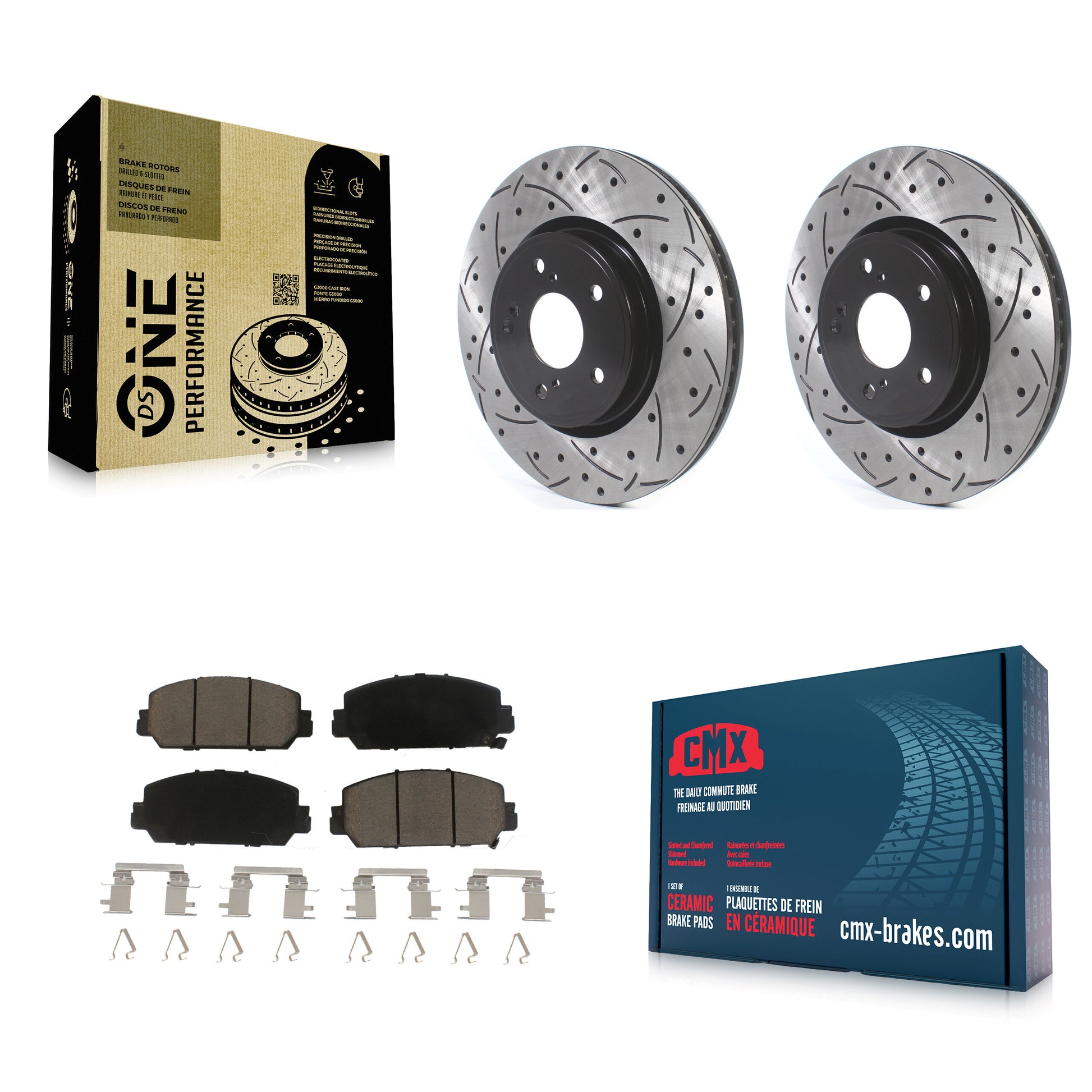 Transit Auto KDC-100229 Disc Brake Kit for 2017-2023 Honda HR-V, Honda CR-V - Front product image