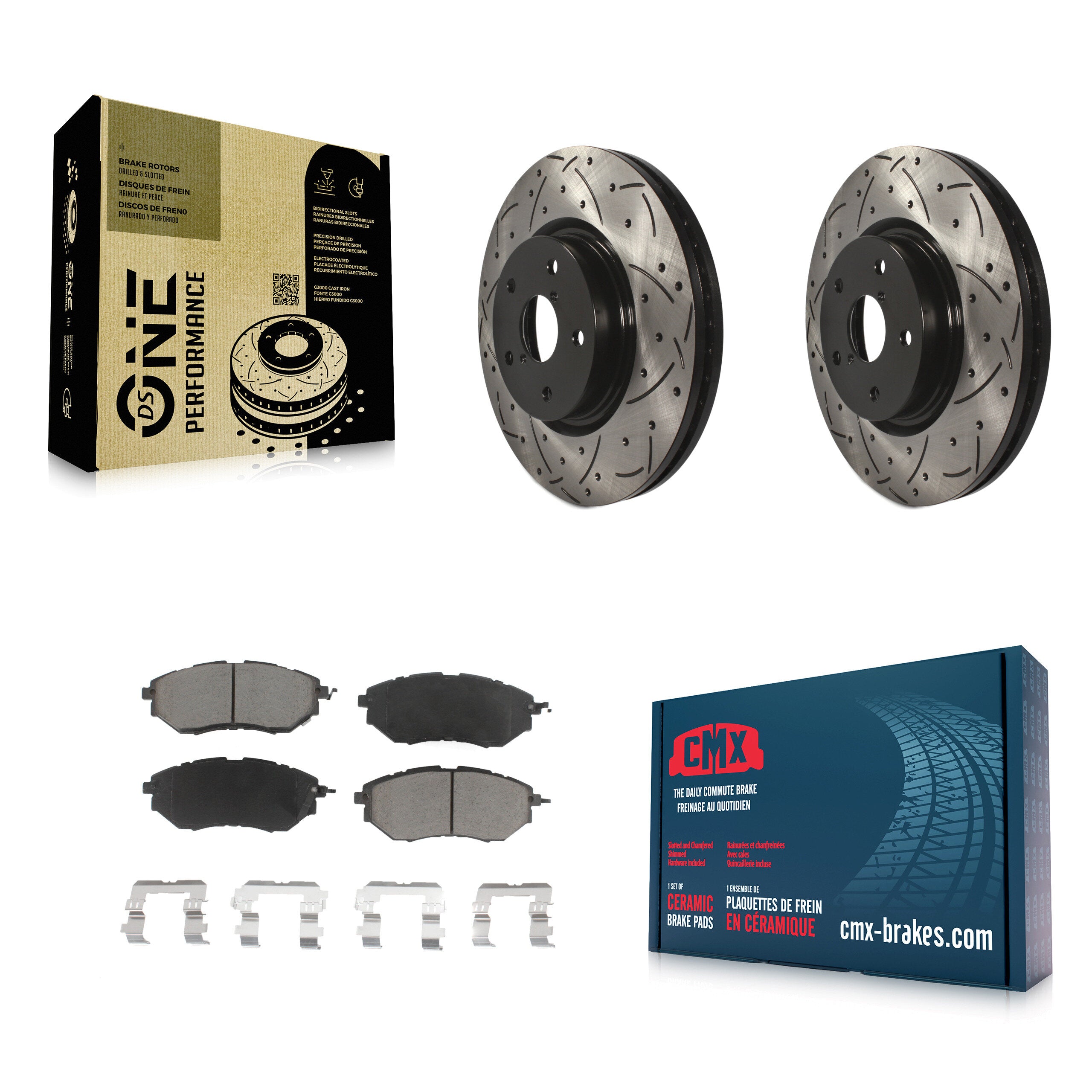 Transit Auto KDC-100231 Disc Brake Kit for 2006-2021 Subaru Legacy, Subaru Outback, Subaru WRX & more - Front product image