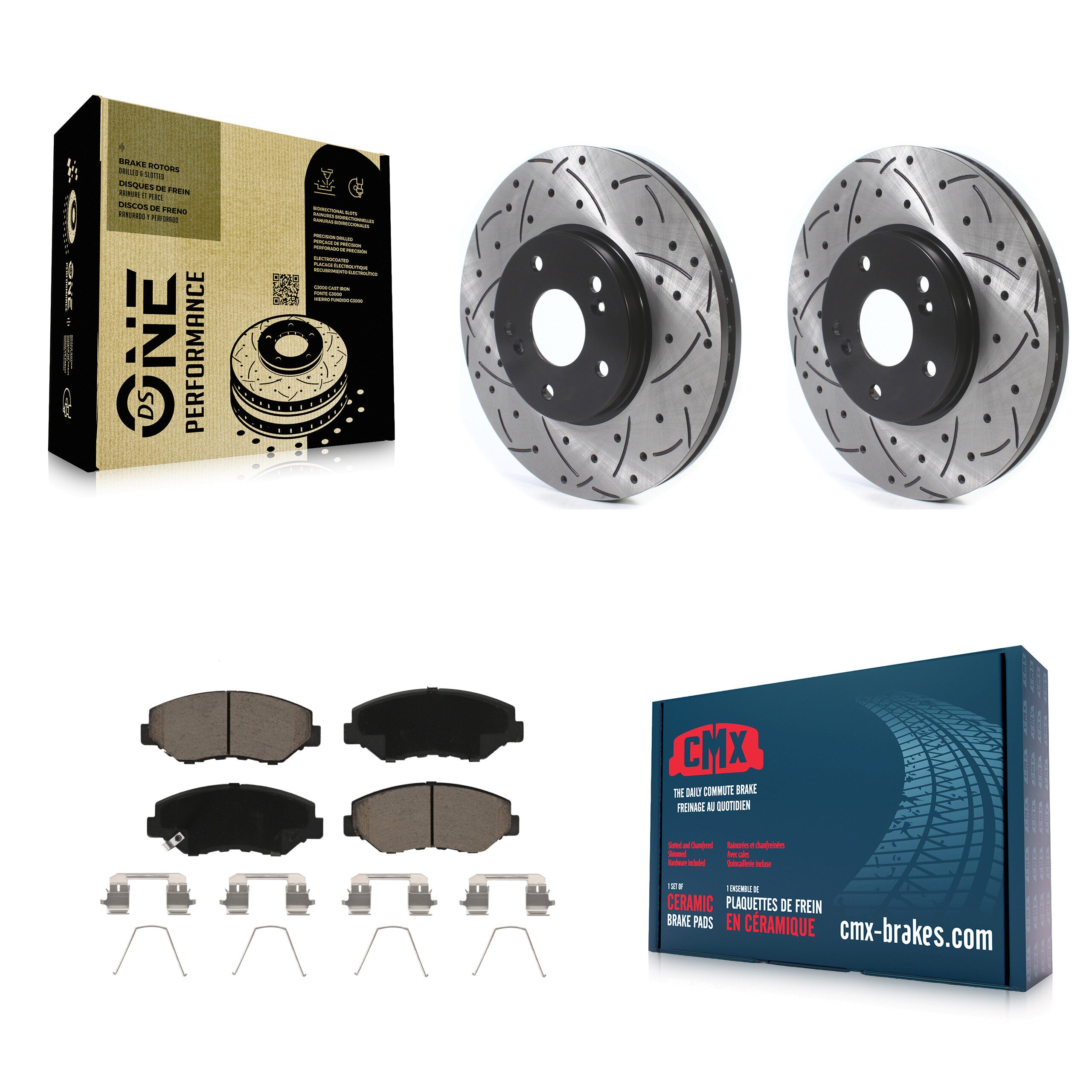 Transit Auto KDC-100234 Disc Brake Kit for 2003-2008 Honda Accord, Honda Pilot - Front product image